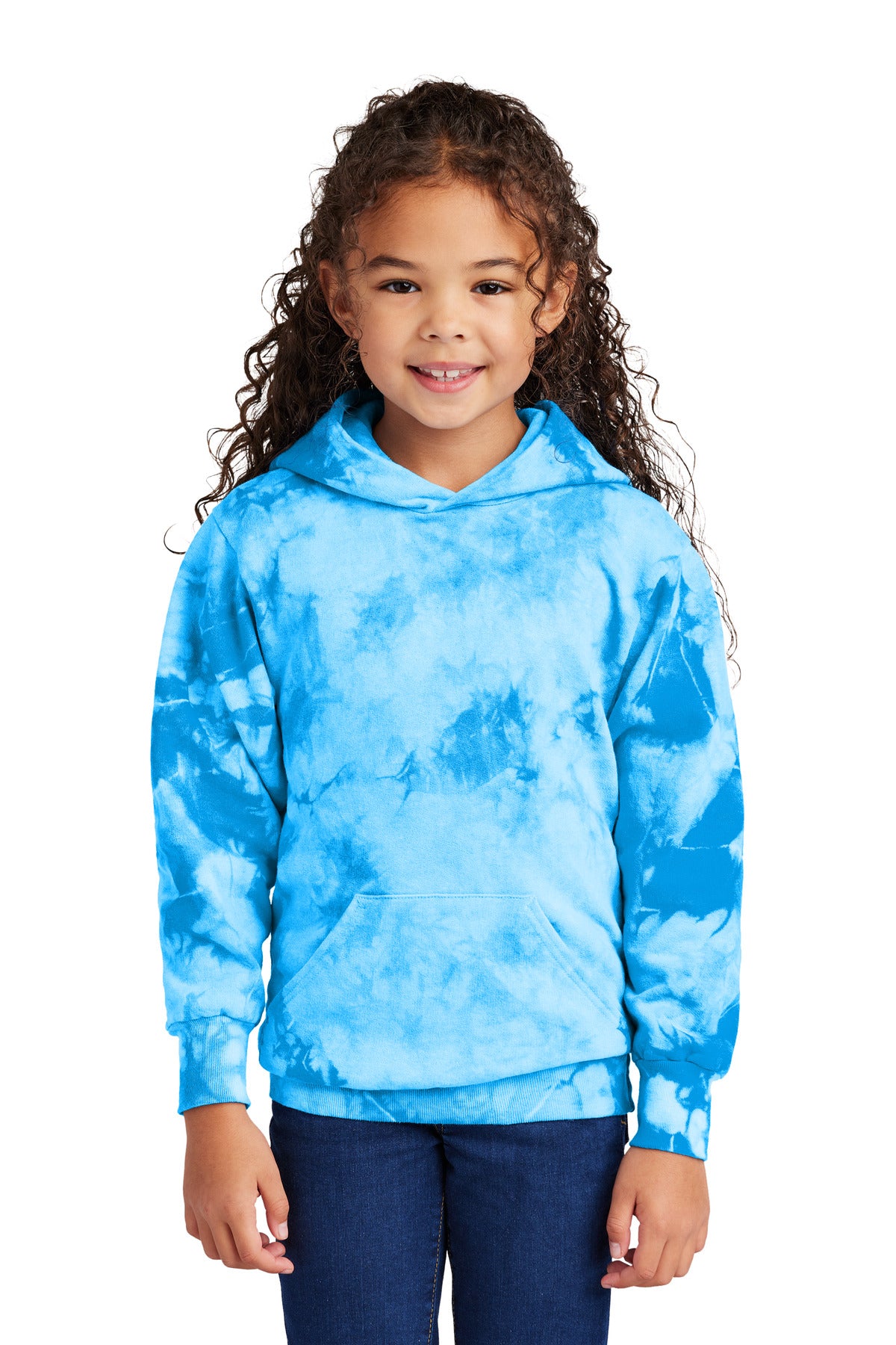 Port & Co® Youth Crystal Tie-Dye Pullover Hoodie PC144Y