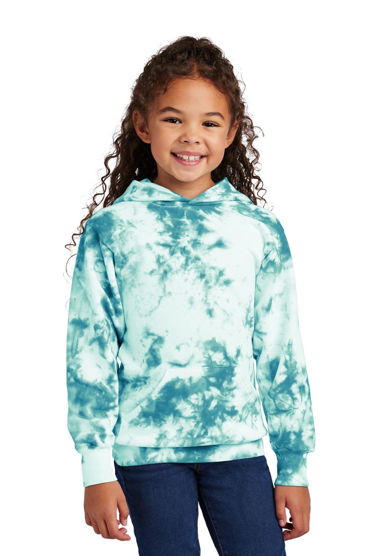 Port & Co® Youth Crystal Tie-Dye Pullover Hoodie PC144Y