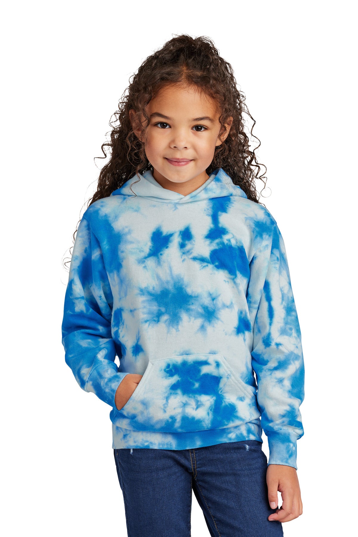 Port & Co® Youth Crystal Tie-Dye Pullover Hoodie PC144Y