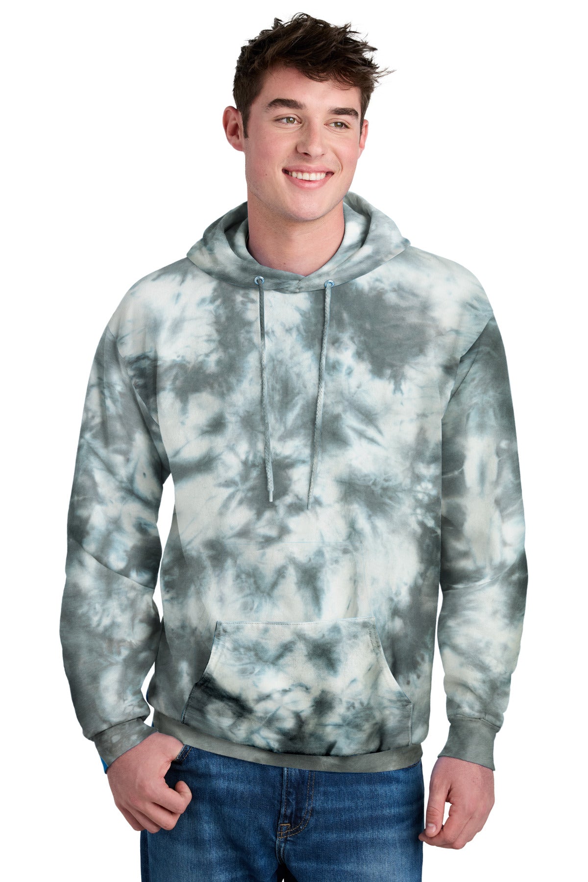 Port & Co® Crystal Tie-Dye Pullover Hoodie PC144