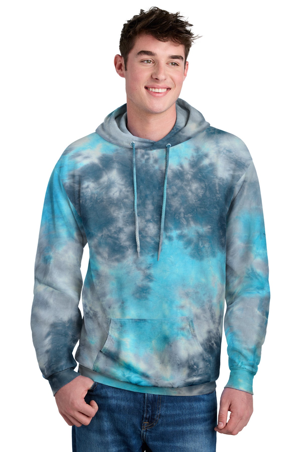 Port & Co® Crystal Tie-Dye Pullover Hoodie PC144