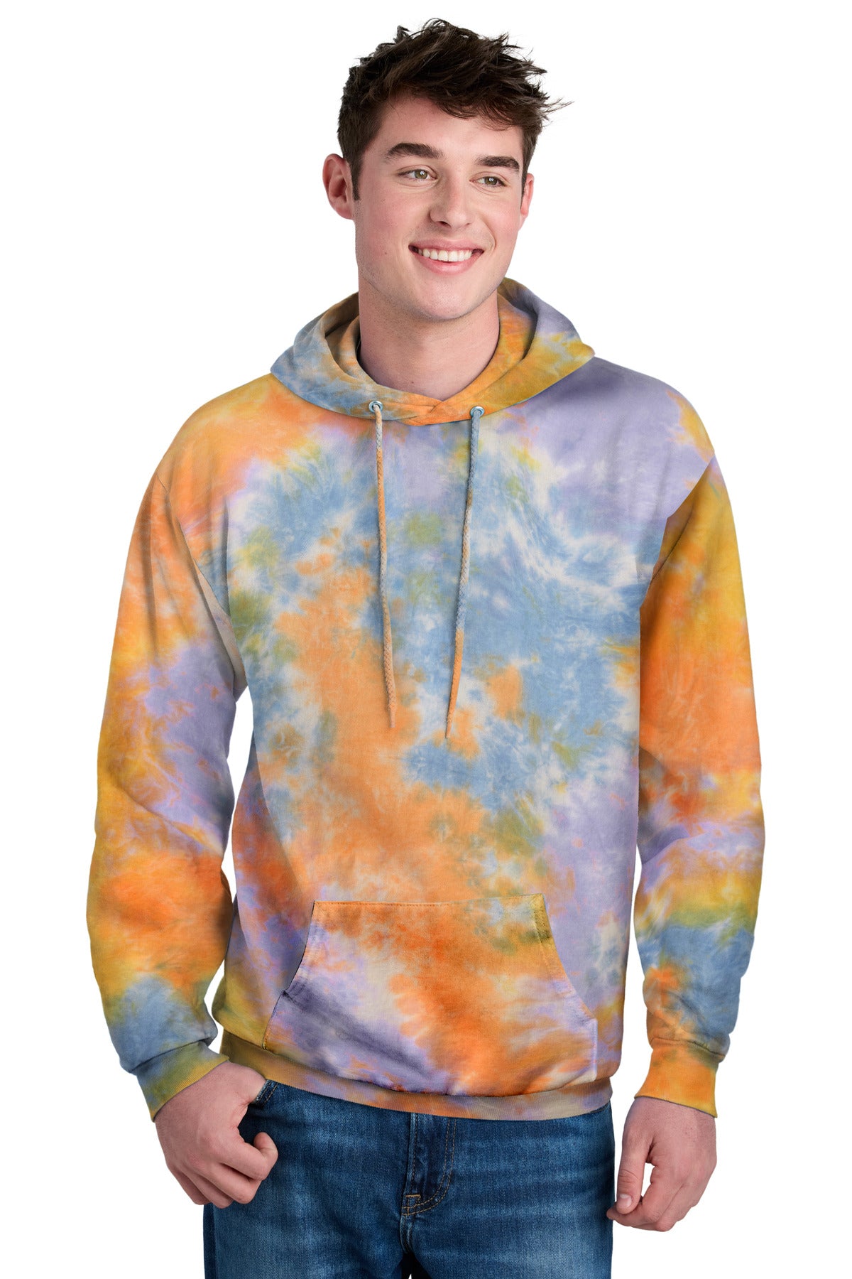 Port & Co® Crystal Tie-Dye Pullover Hoodie PC144