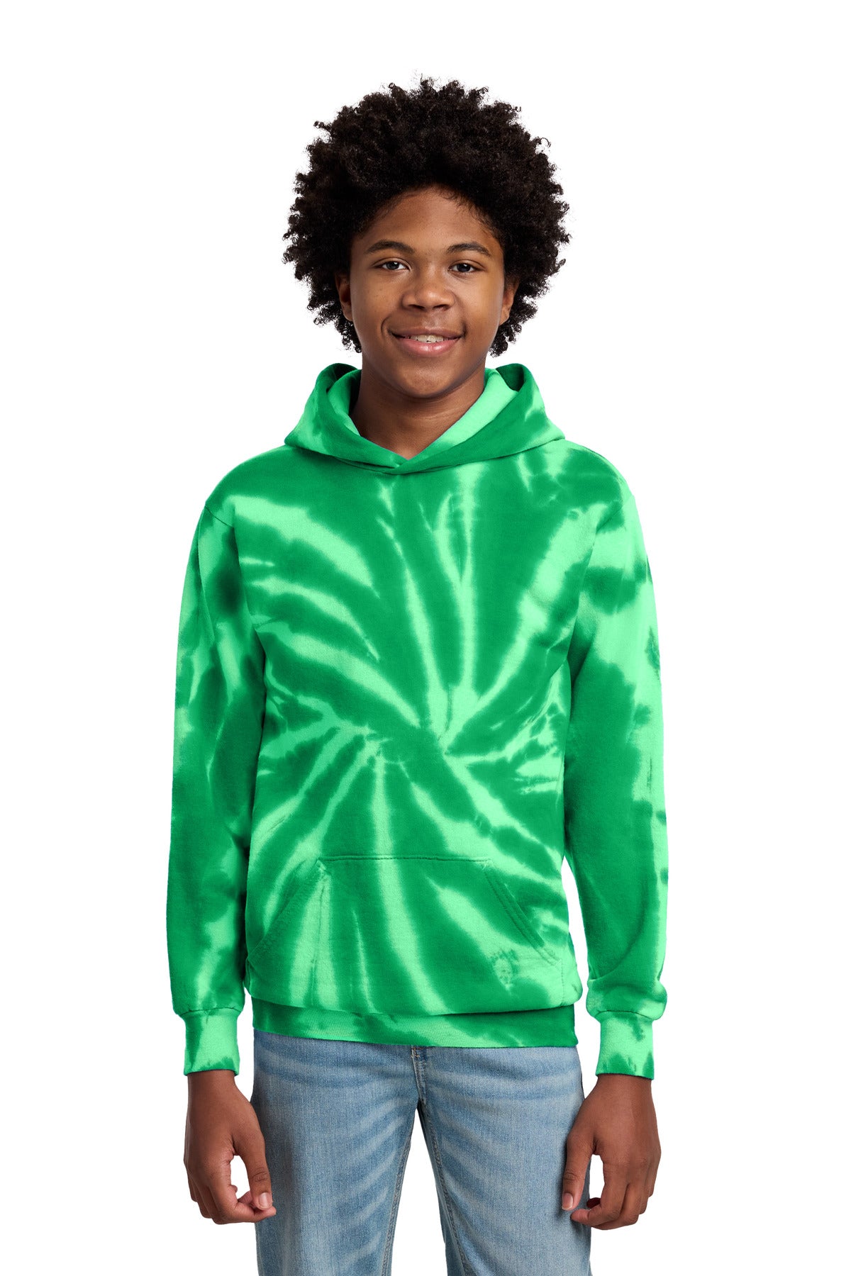 Port & Co® Youth Tie-Dye Pullover Hooded Sweatshirt. PC146Y