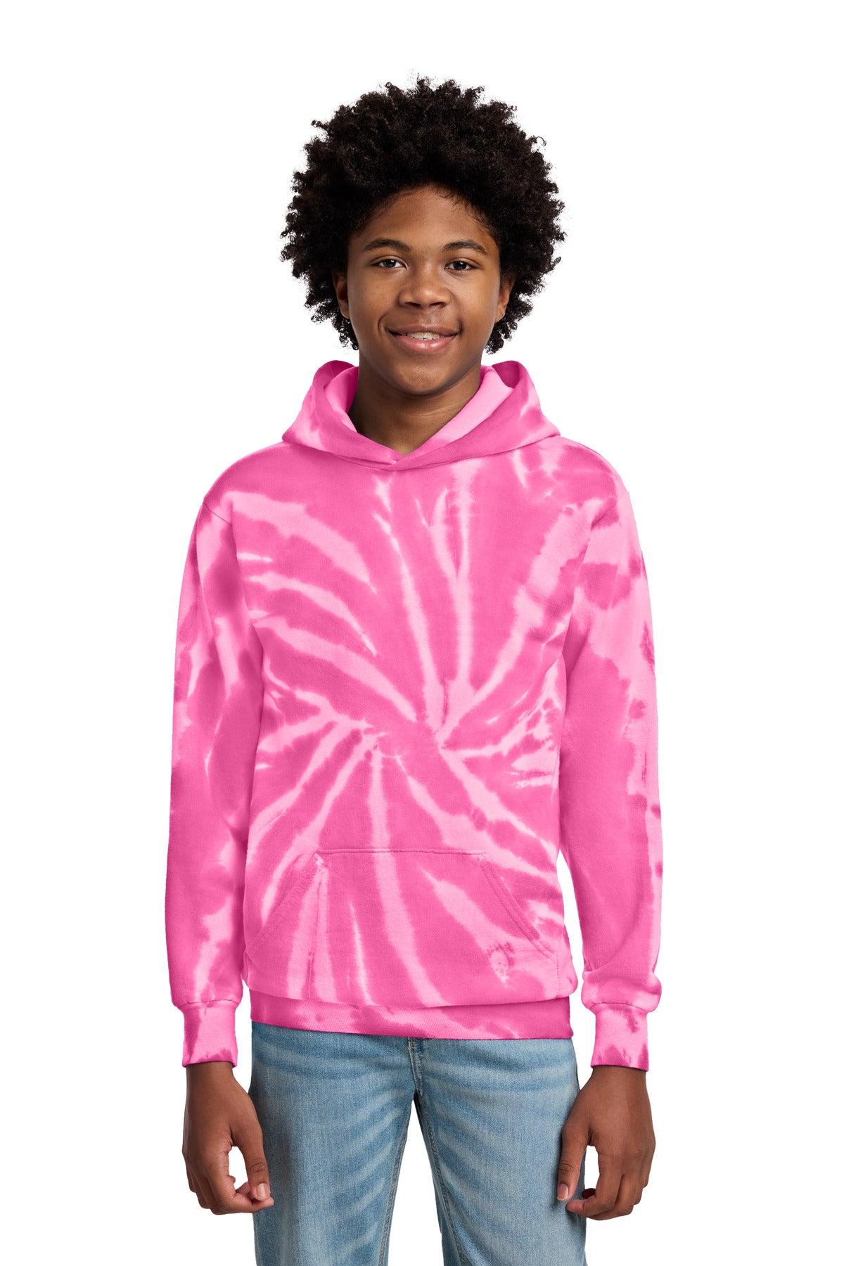 Port & Co® Youth Tie-Dye Pullover Hooded Sweatshirt. PC146Y