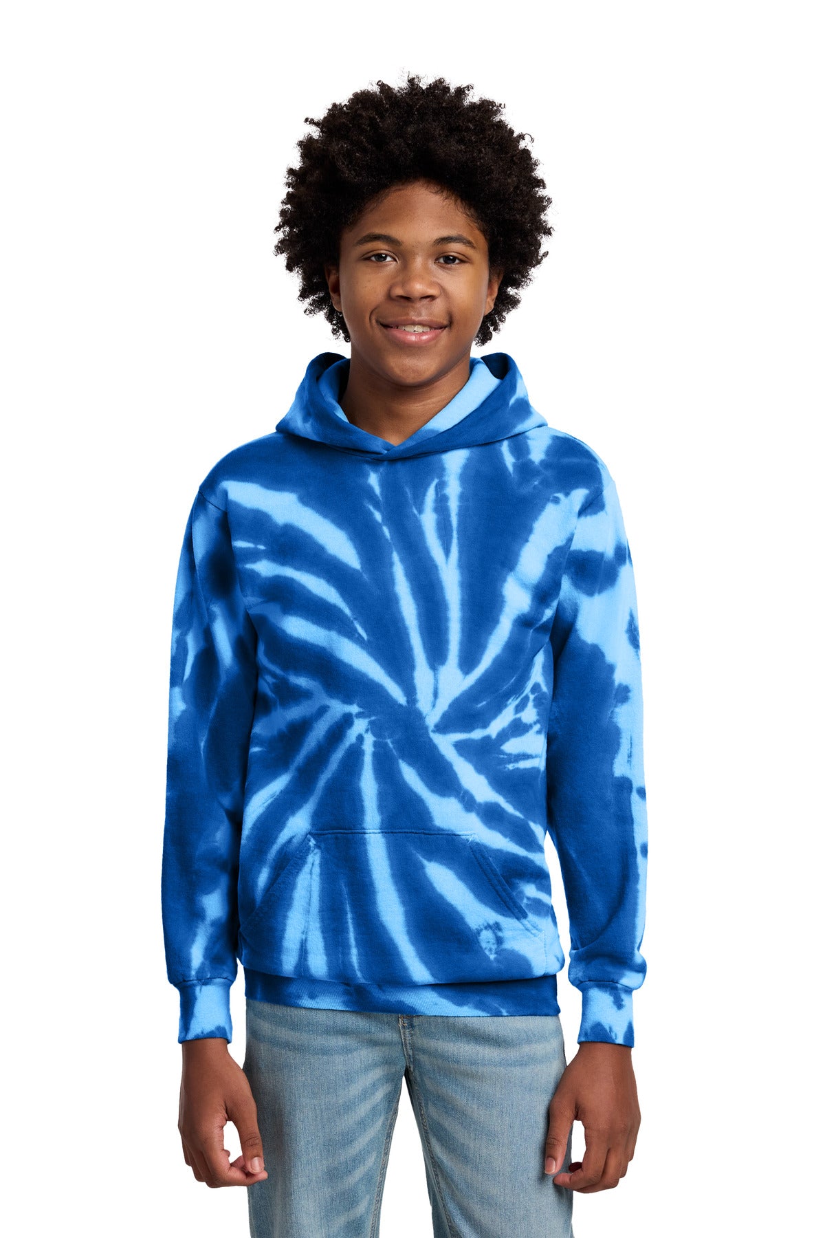 Port & Co® Youth Tie-Dye Pullover Hooded Sweatshirt. PC146Y