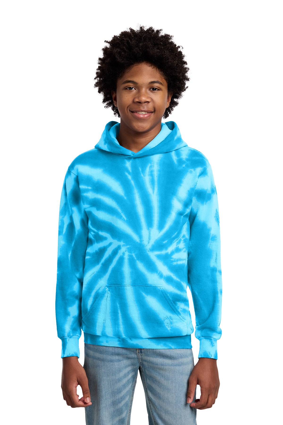 Port & Co® Youth Tie-Dye Pullover Hooded Sweatshirt. PC146Y