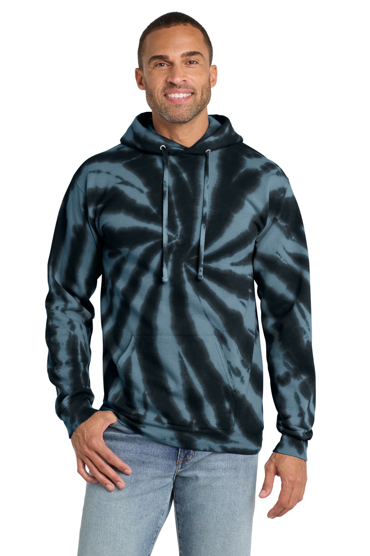 Port & Co® Tie-Dye Pullover Hooded Sweatshirt. PC146