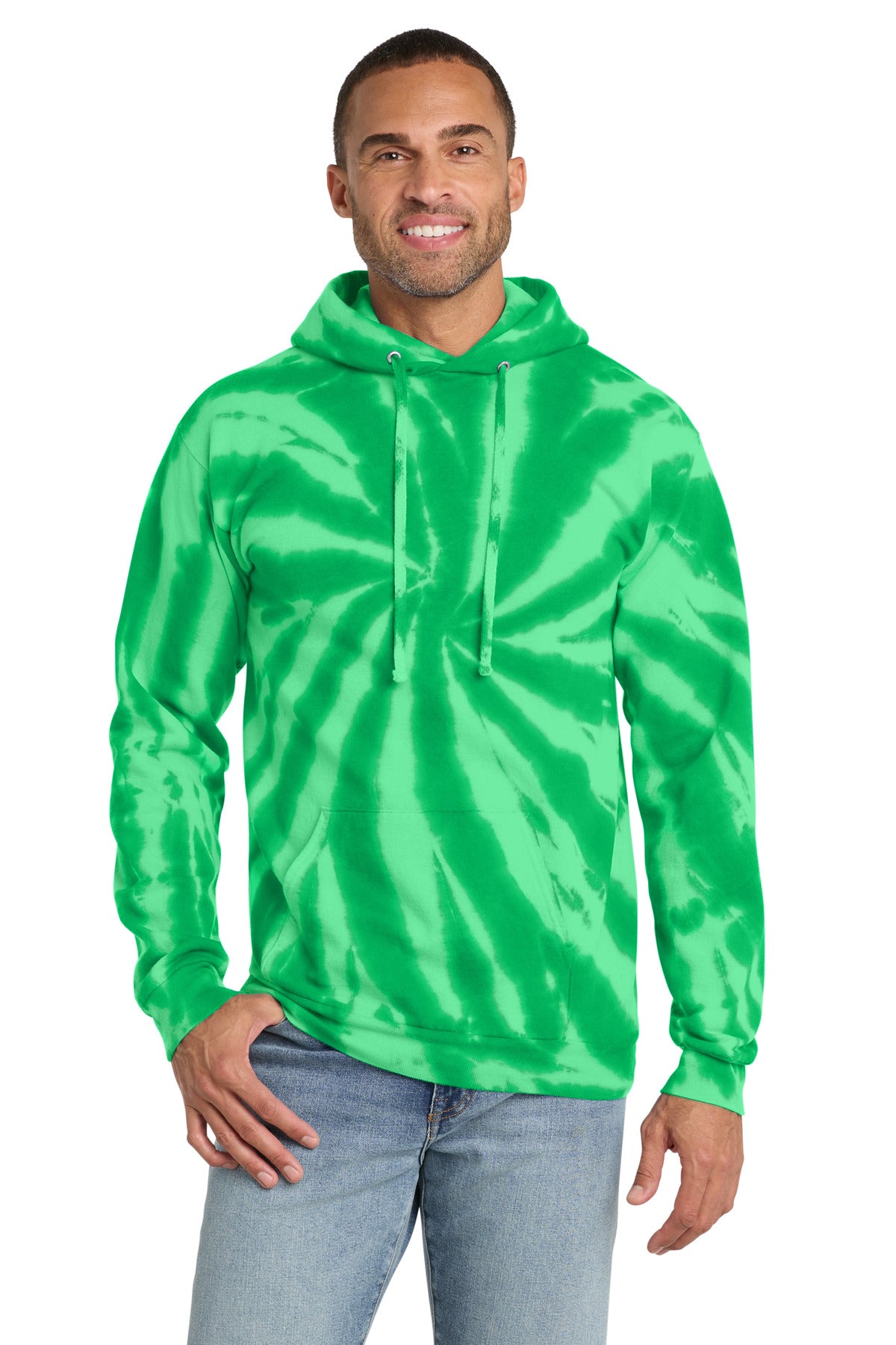 Port & Co® Tie-Dye Pullover Hooded Sweatshirt. PC146