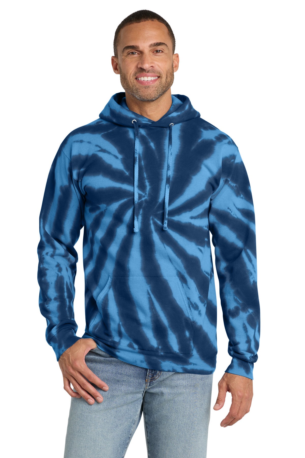 Port & Co® Tie-Dye Pullover Hooded Sweatshirt. PC146