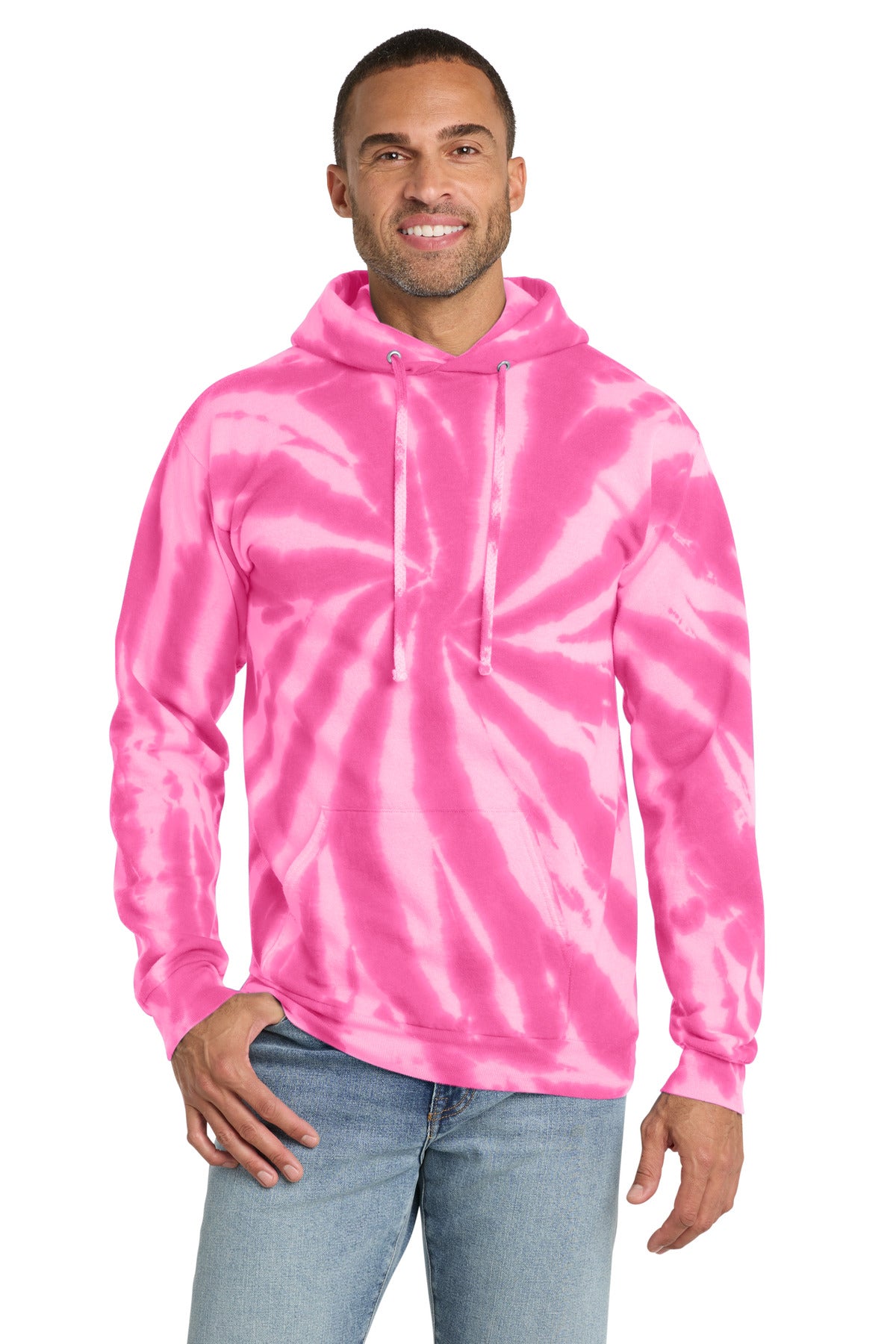 Port & Co® Tie-Dye Pullover Hooded Sweatshirt. PC146