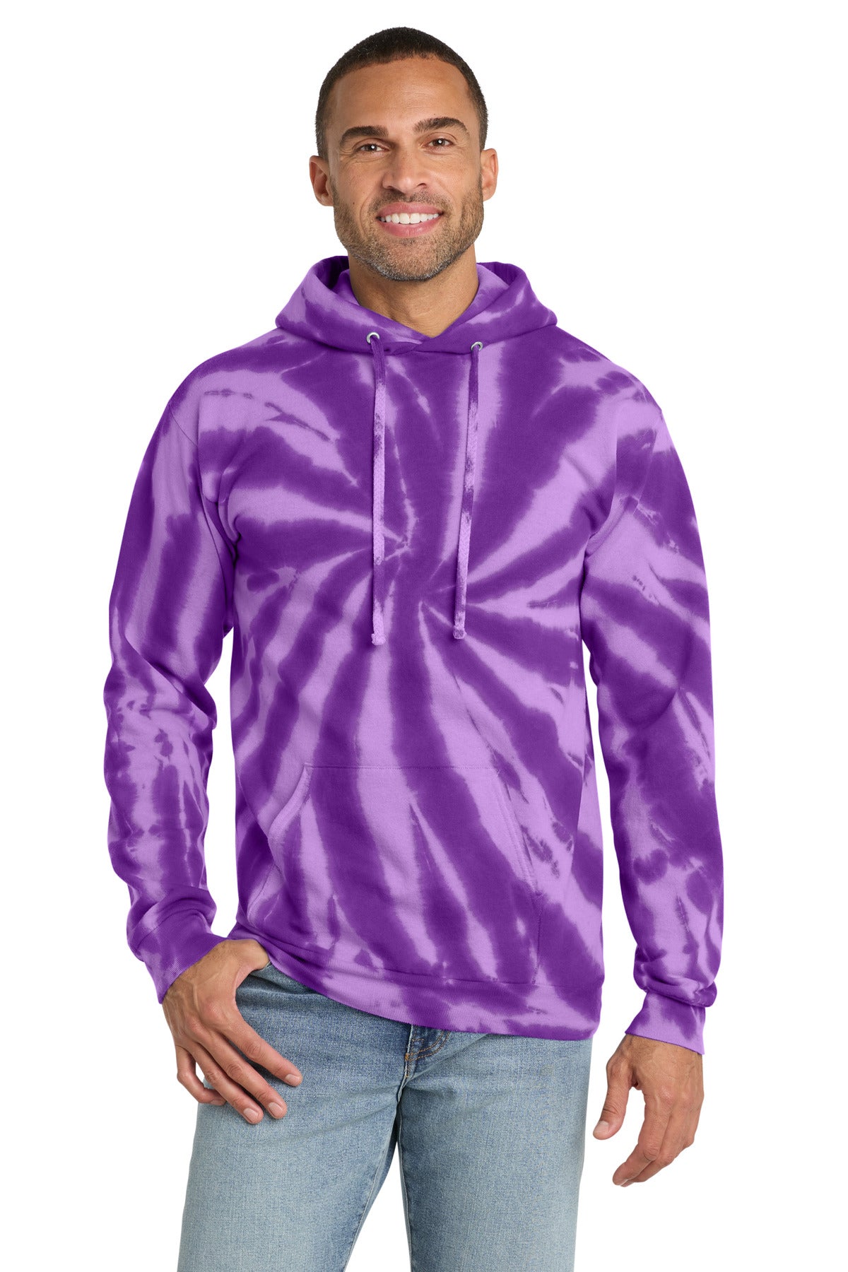 Port & Co® Tie-Dye Pullover Hooded Sweatshirt. PC146