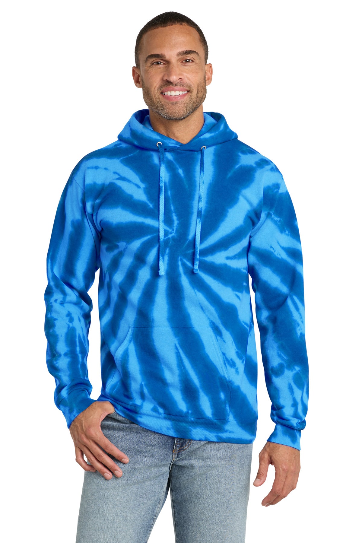 Port & Co® Tie-Dye Pullover Hooded Sweatshirt. PC146