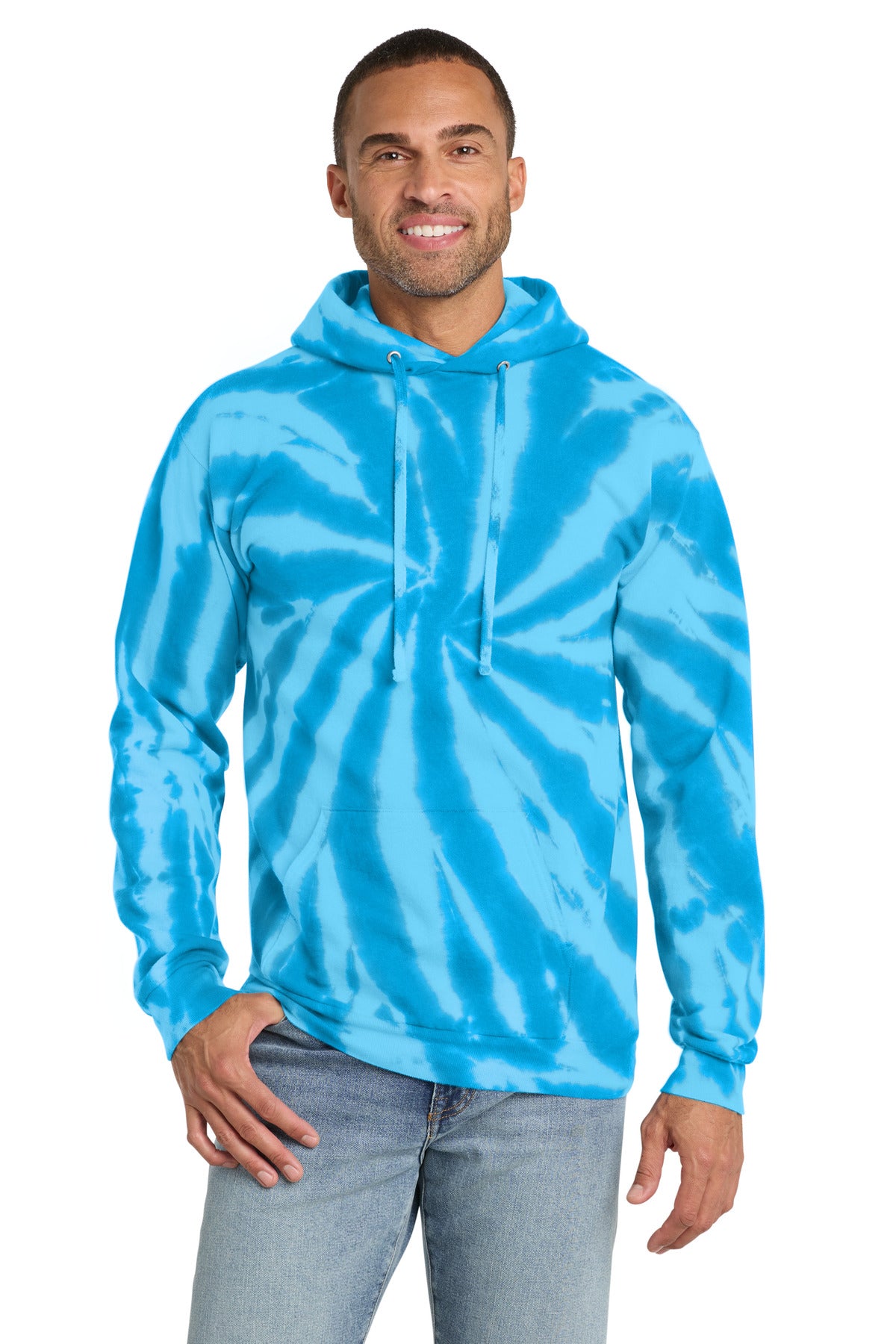 Port & Co® Tie-Dye Pullover Hooded Sweatshirt. PC146