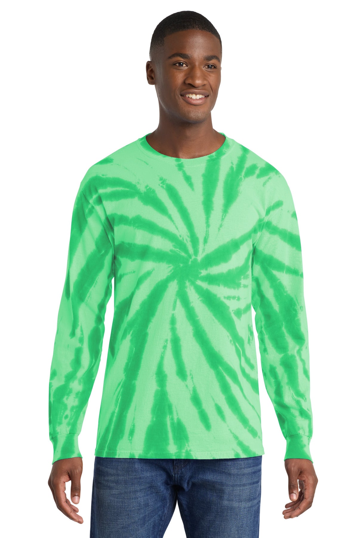 Port & Co® Tie-Dye Long Sleeve Tee.  PC147LS