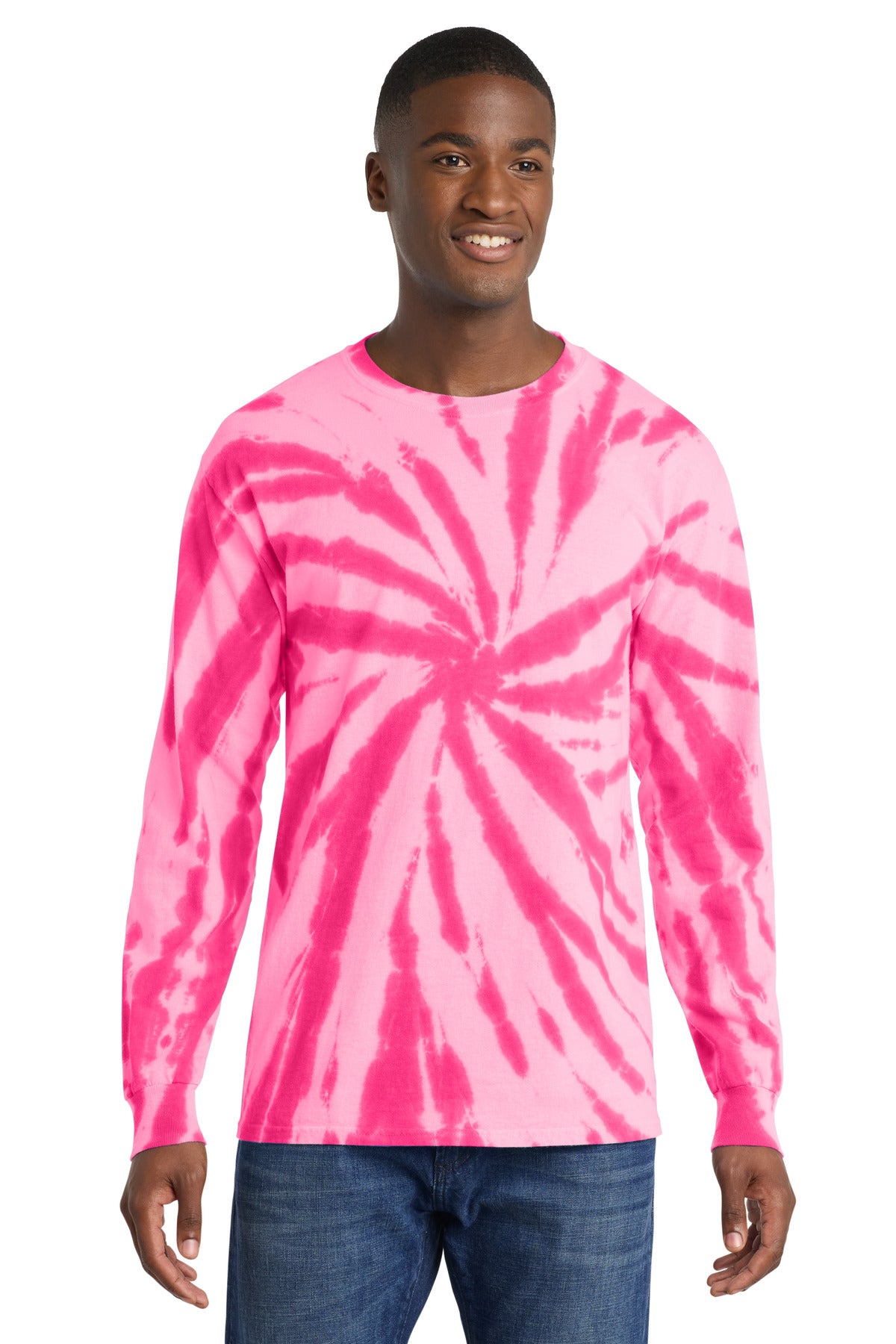 Port & Co® Tie-Dye Long Sleeve Tee.  PC147LS