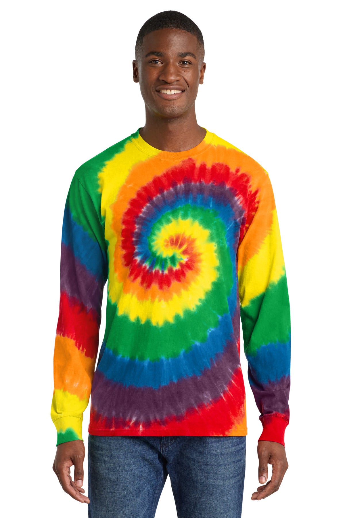 Port & Co® Tie-Dye Long Sleeve Tee.  PC147LS