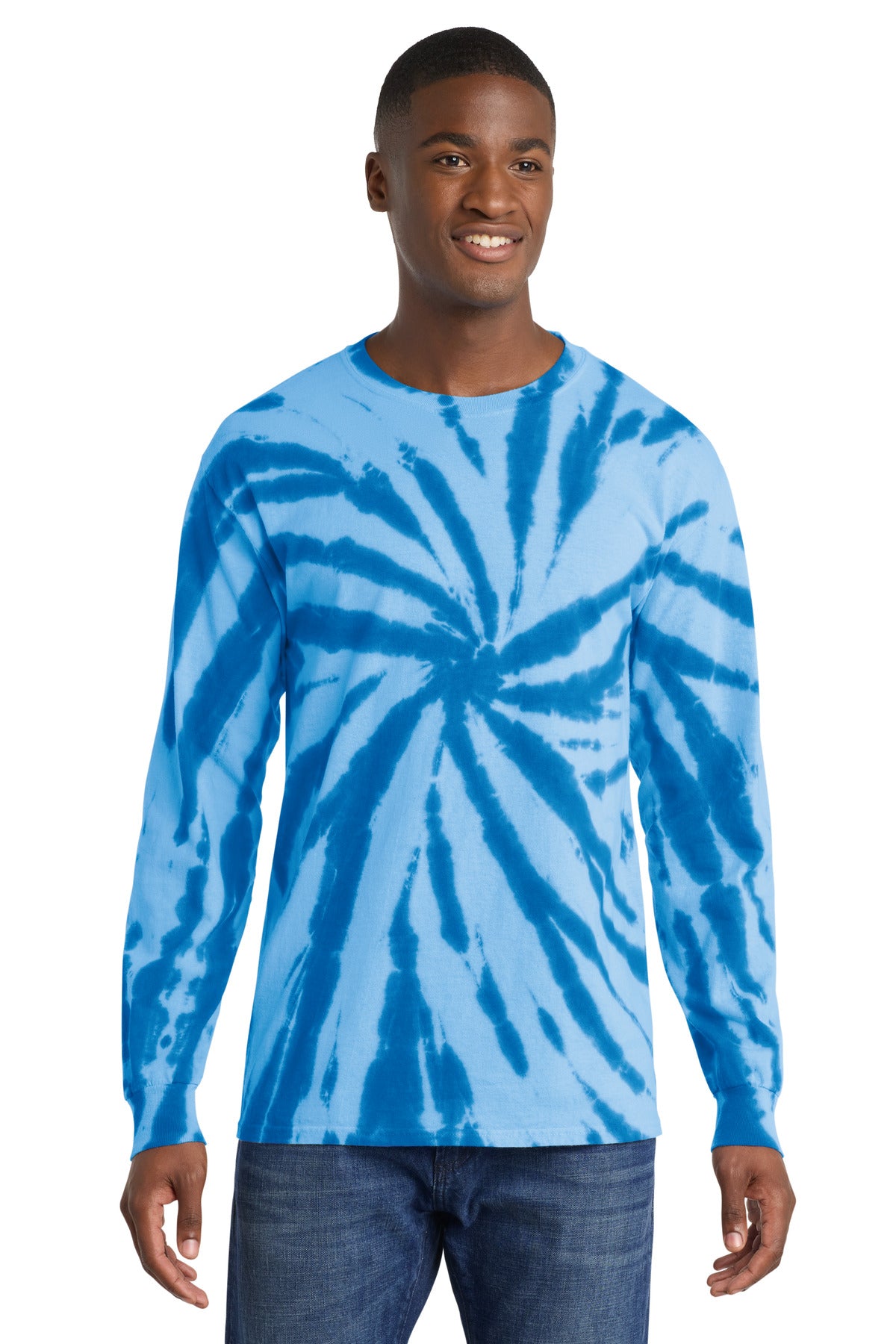 Port & Co® Tie-Dye Long Sleeve Tee.  PC147LS