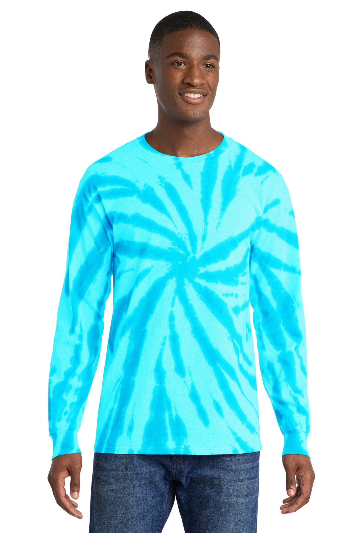 Port & Co® Tie-Dye Long Sleeve Tee.  PC147LS