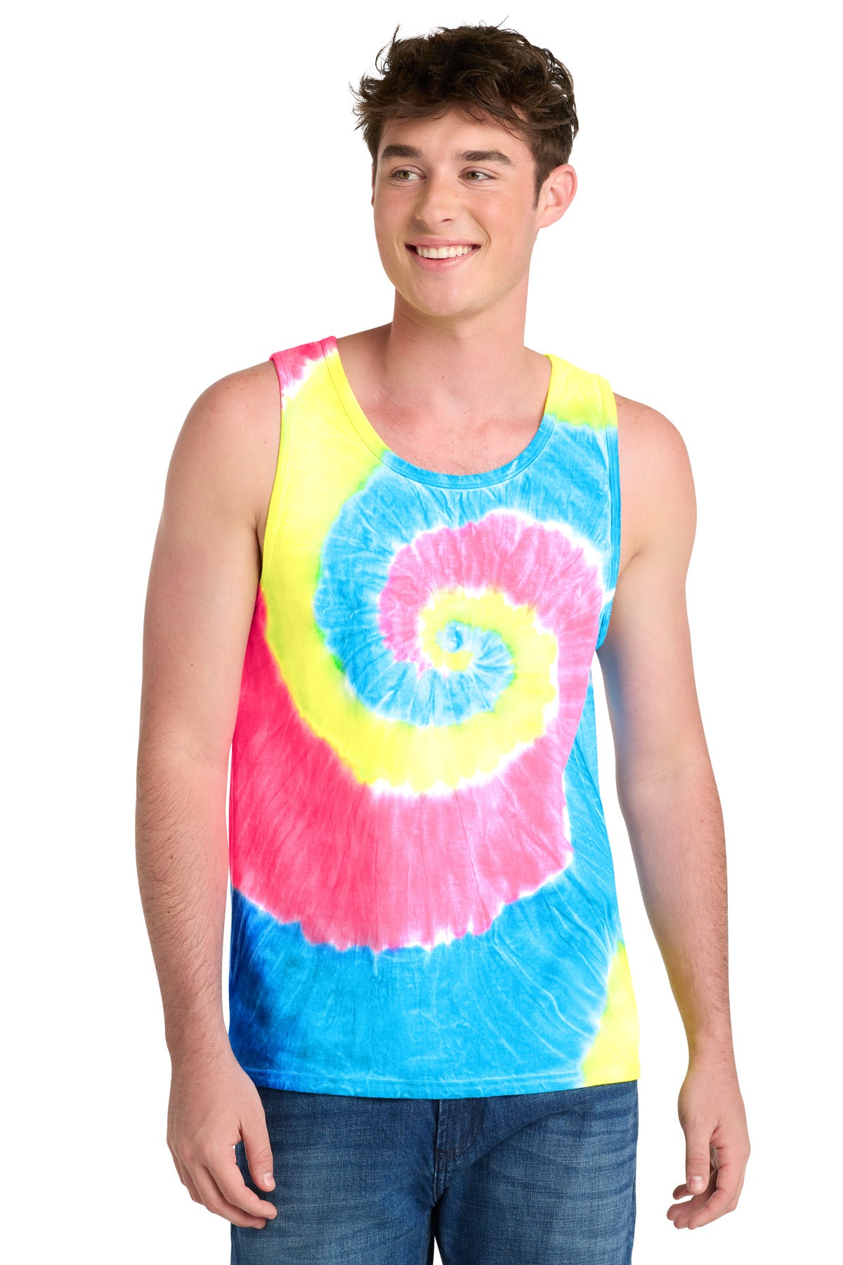 Port & Co® Tie-Dye Tank Top.  PC147TT