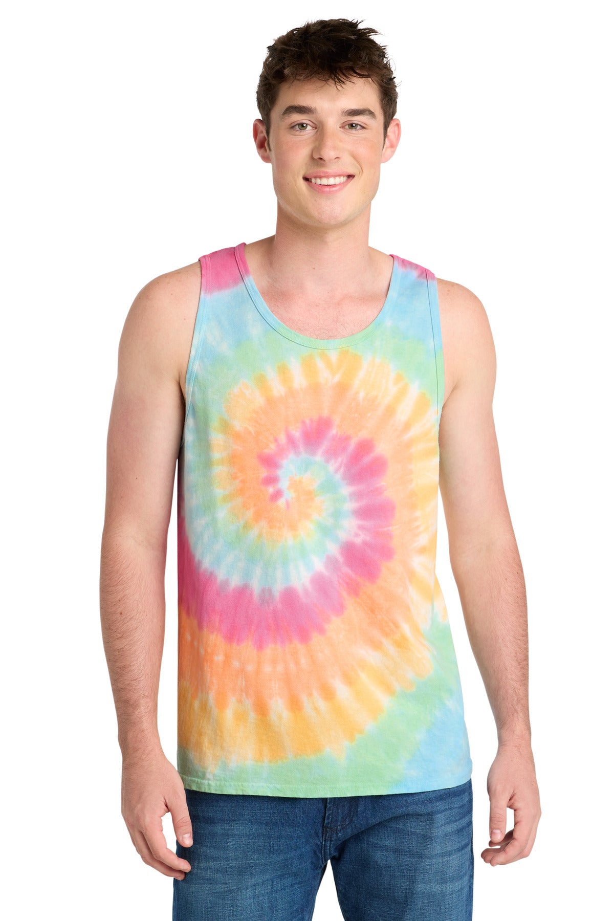 Port & Co® Tie-Dye Tank Top.  PC147TT