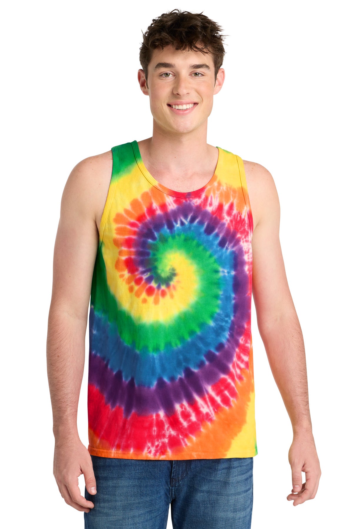 Port & Co® Tie-Dye Tank Top.  PC147TT