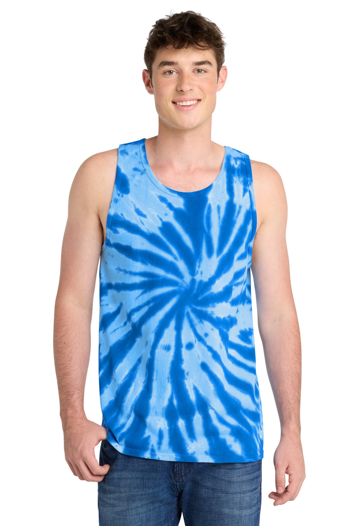 Port & Co® Tie-Dye Tank Top.  PC147TT