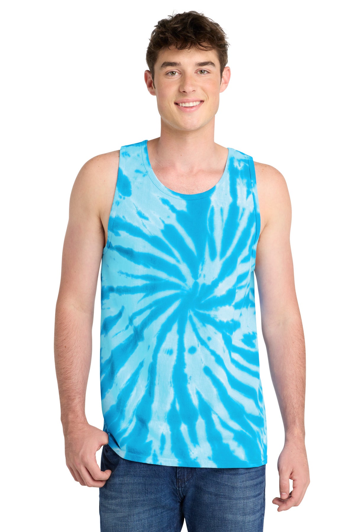 Port & Co® Tie-Dye Tank Top.  PC147TT