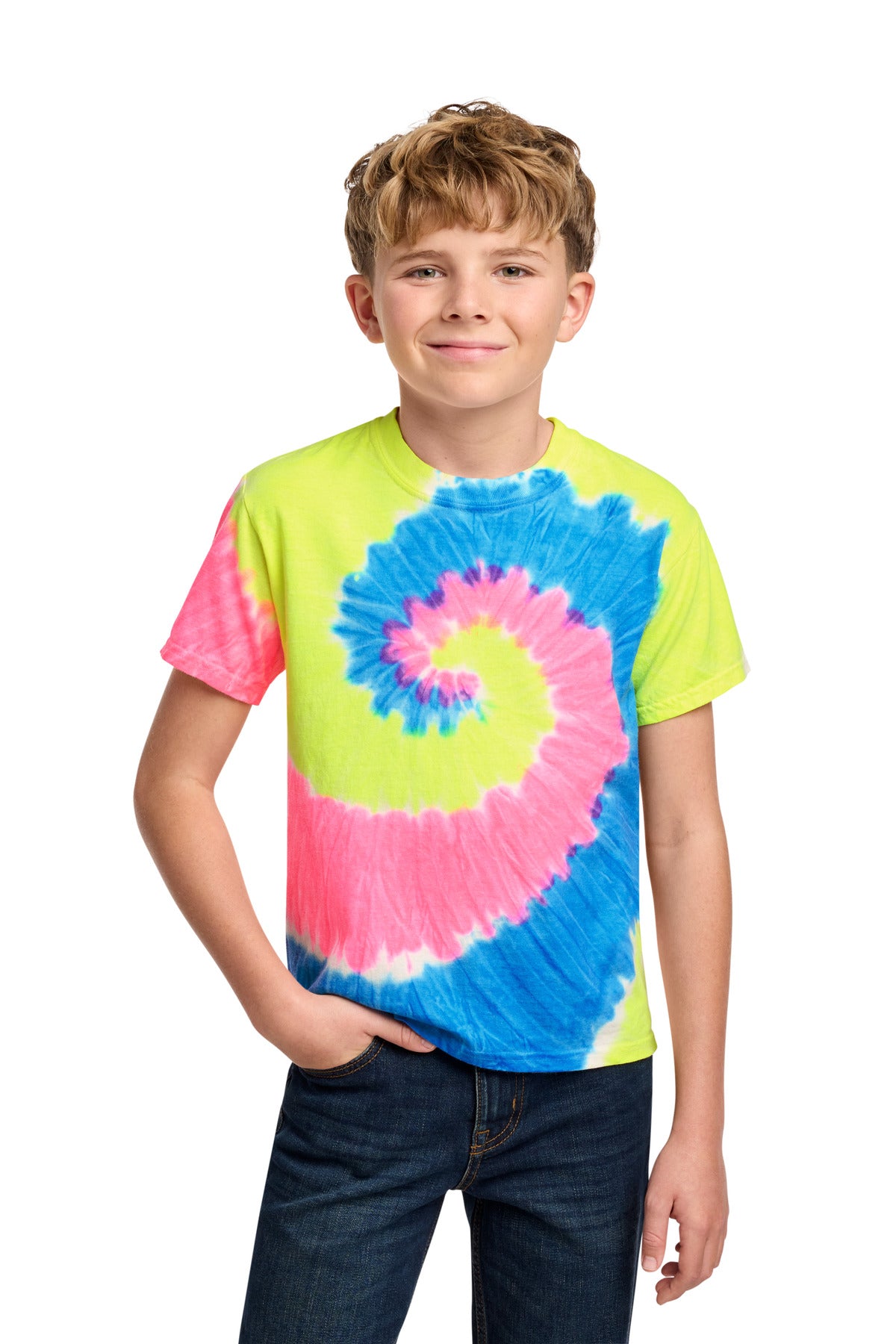 Port & Co® Youth Tie-Dye Tee. PC147Y