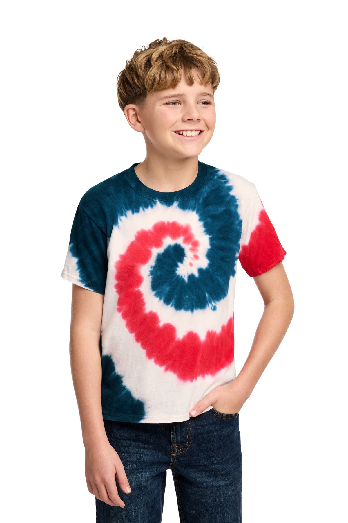 Port & Co® Youth Tie-Dye Tee. PC147Y