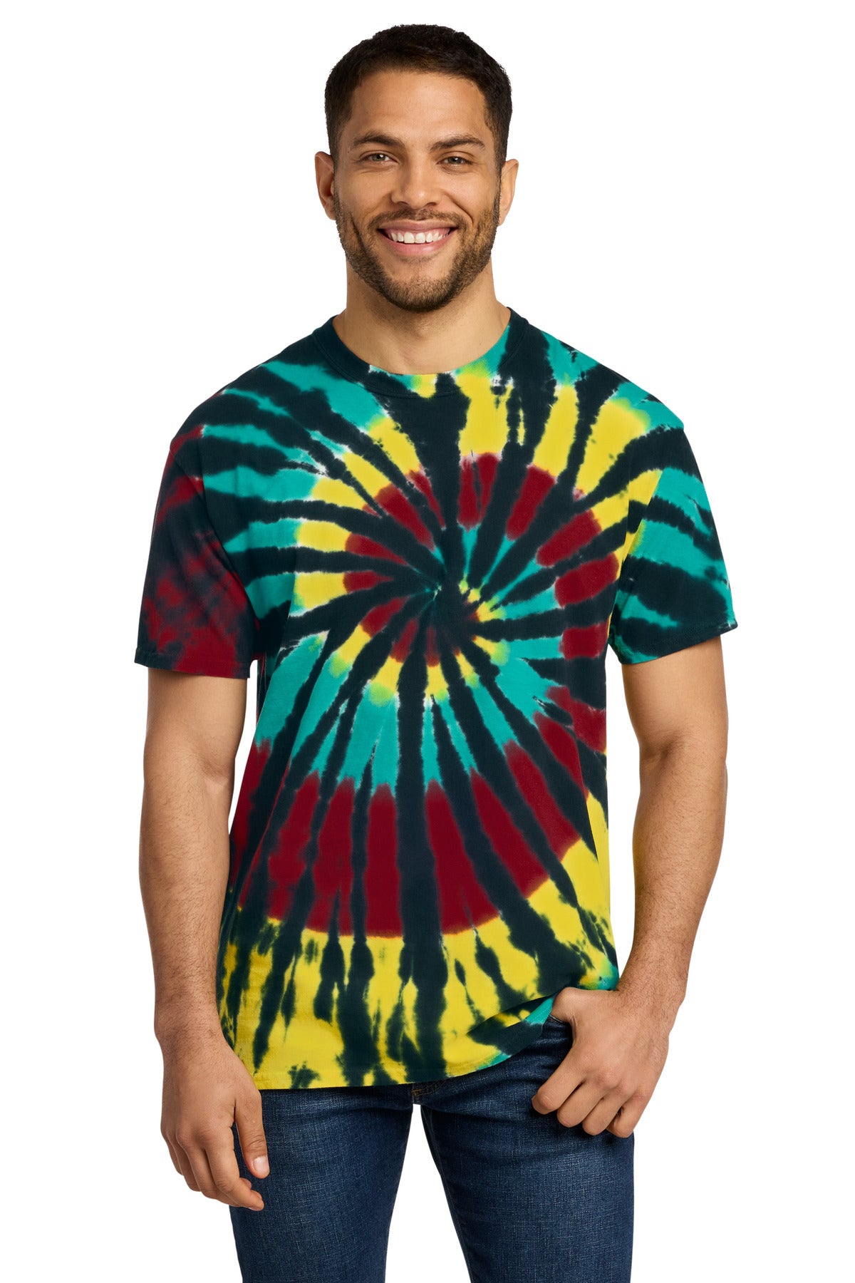 Port & Co® Tie-Dye Tee. PC147