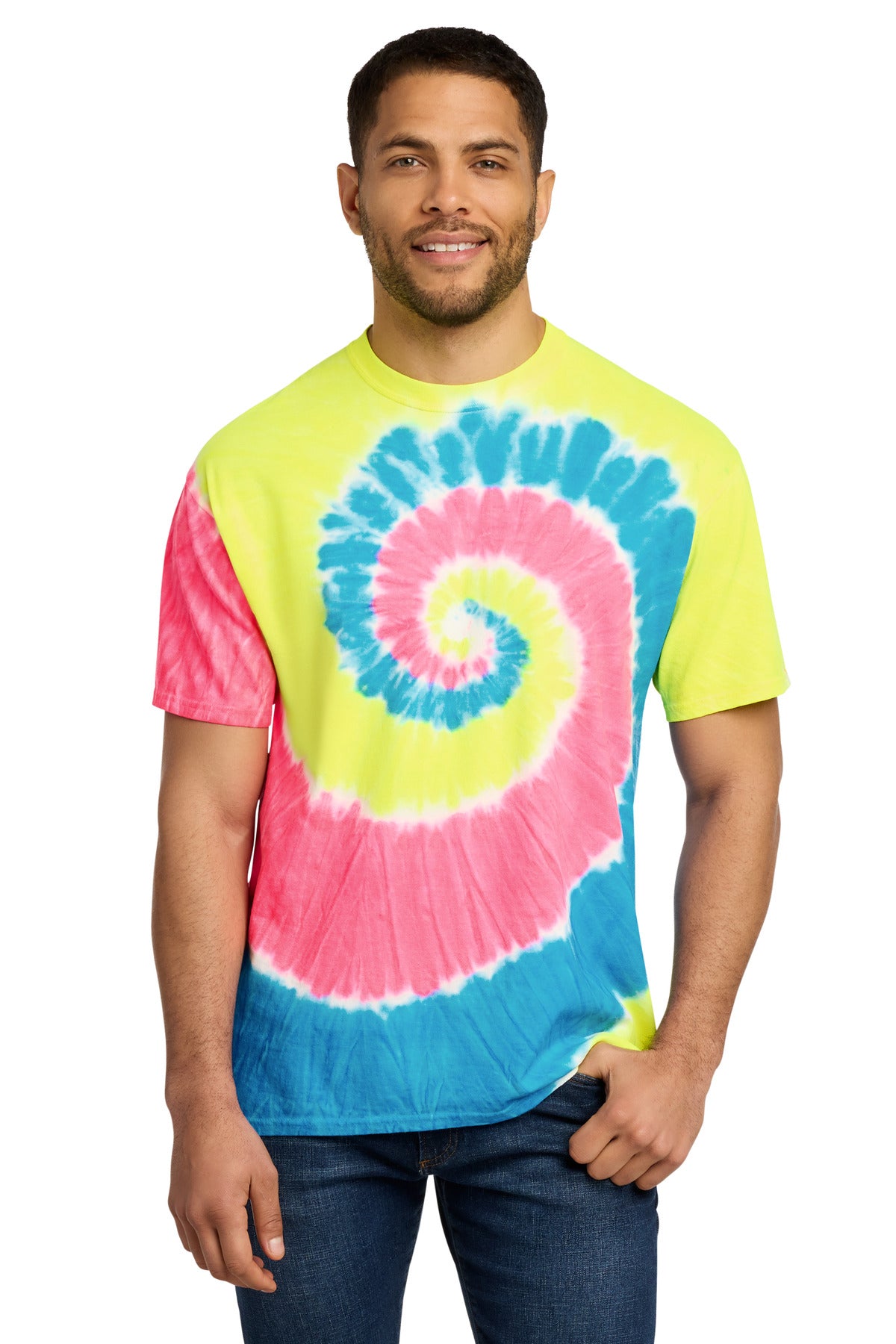Port & Co® Tie-Dye Tee. PC147
