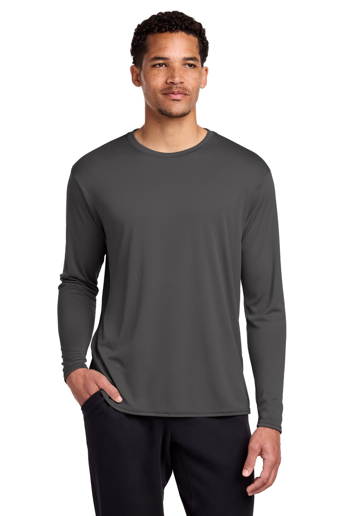 Port & Co® Long Sleeve Performance Tee. PC380LS