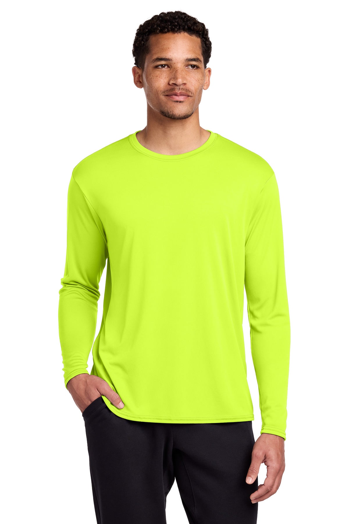 Port & Co® Long Sleeve Performance Tee. PC380LS