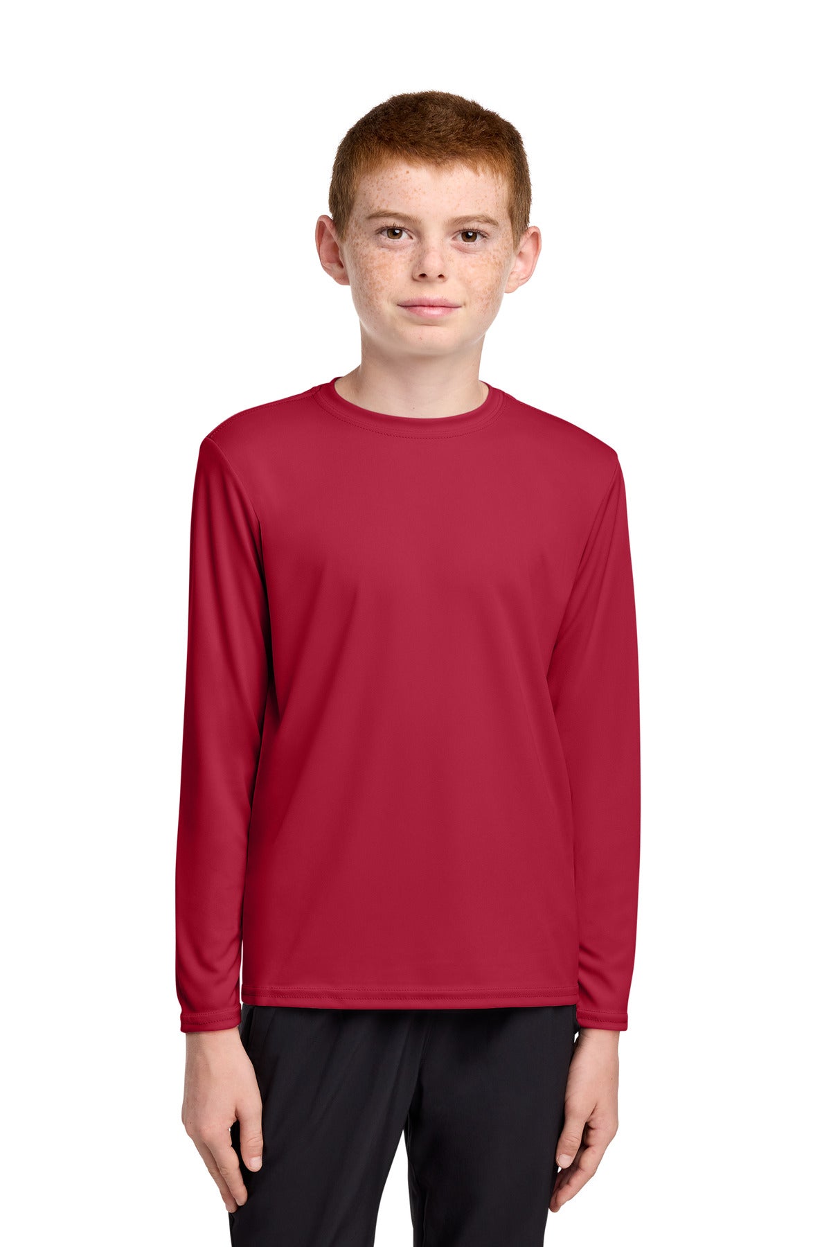 Port & Co® Youth Long Sleeve Performance Tee PC380YLS