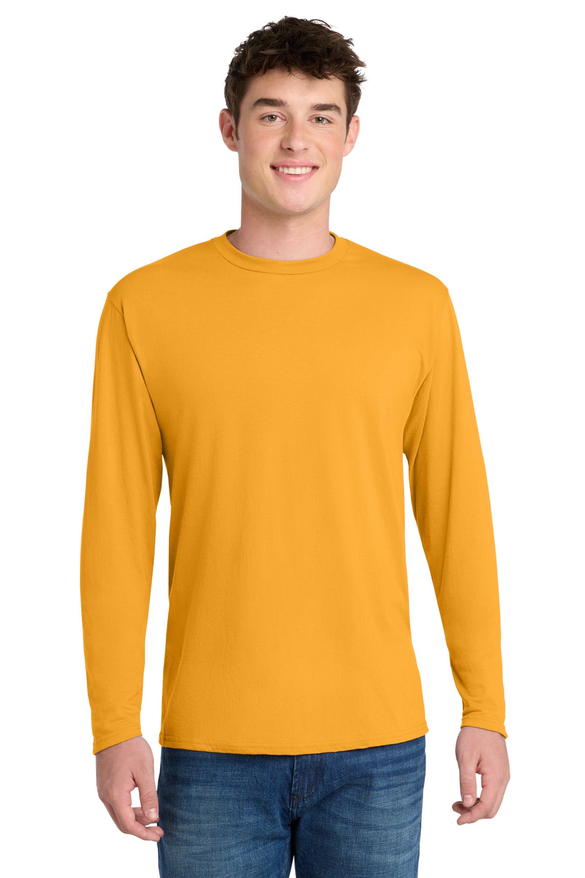 Port & Co® Long Sleeve Performance Blend Tee. PC381LS