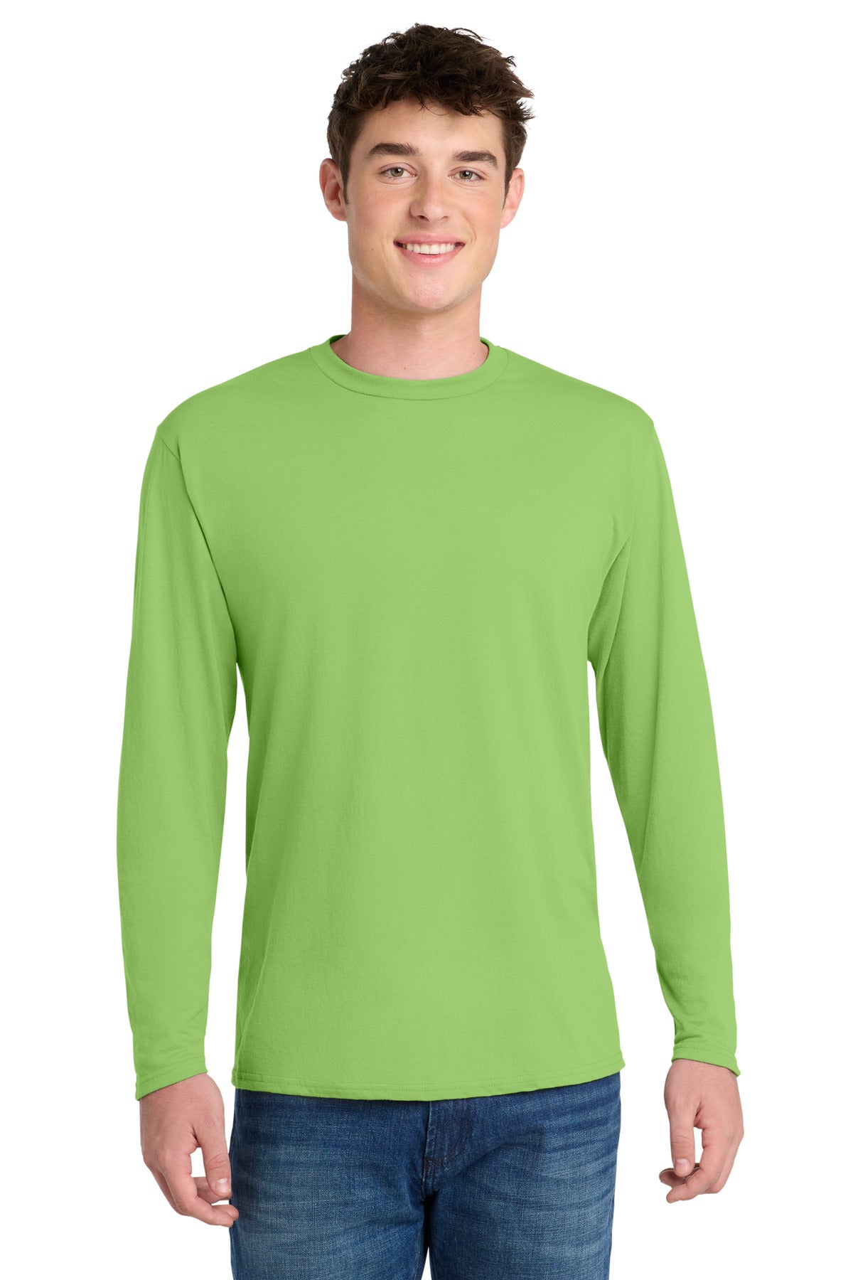 Port & Co® Long Sleeve Performance Blend Tee. PC381LS