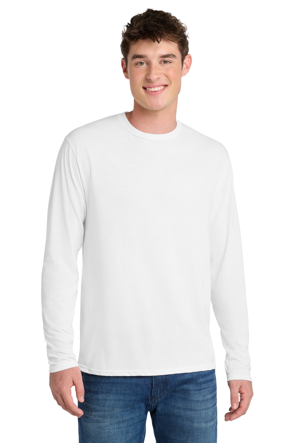 Port & Co® Long Sleeve Performance Blend Tee. PC381LS