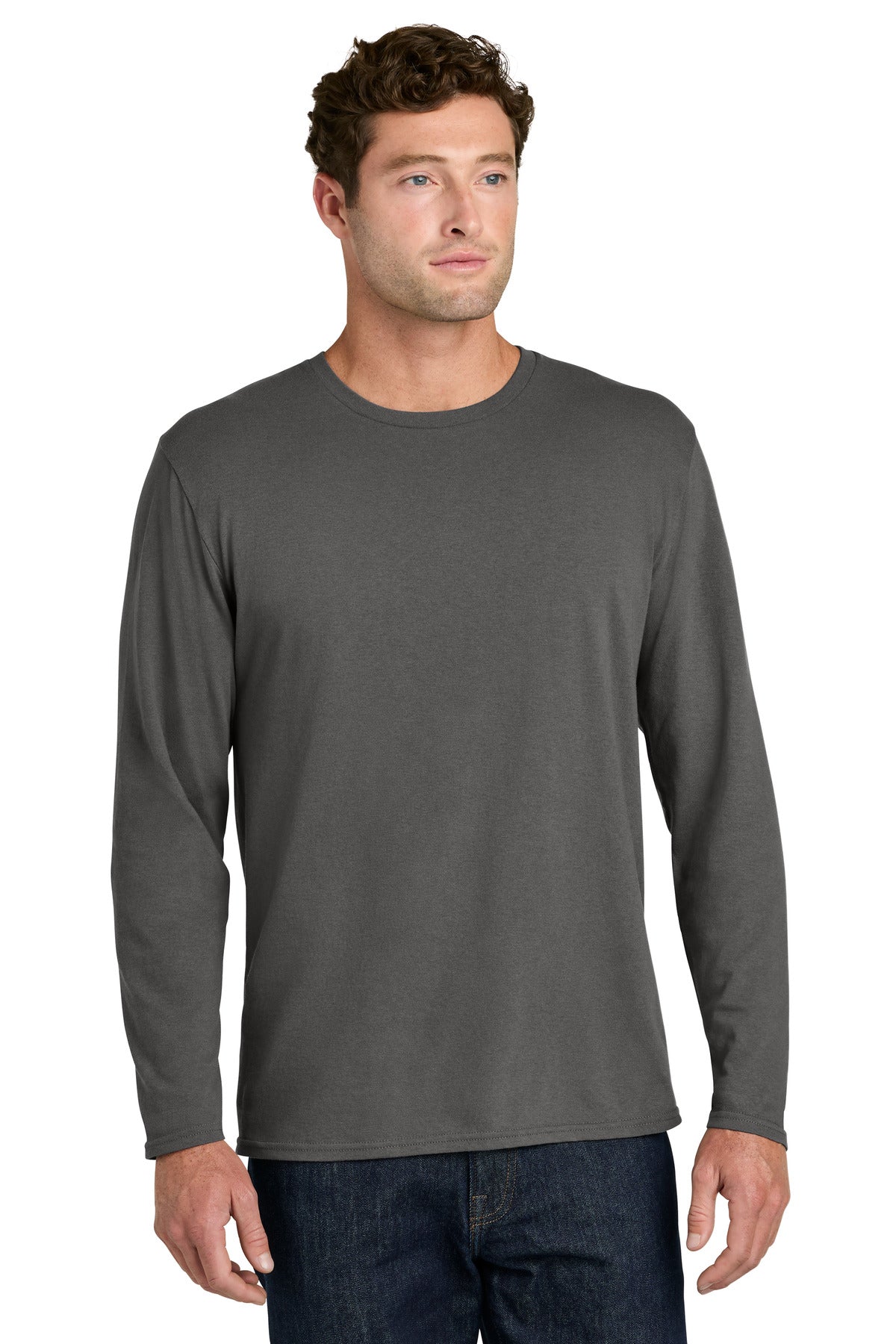 Port & Co® Easy Cotton Long Sleeve Tee PC43LS