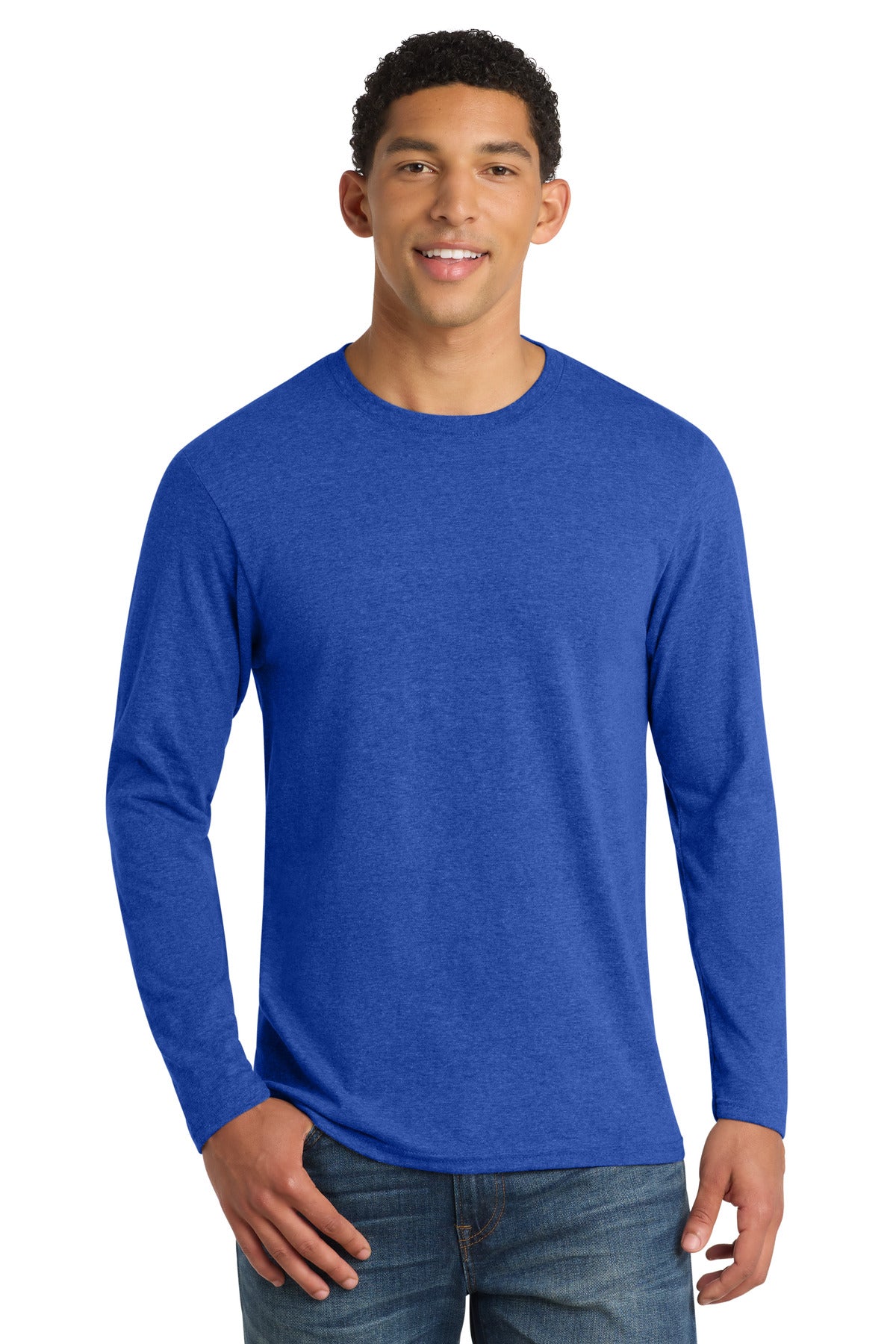 Port & Co® Long Sleeve Fan Favorite ™ Blend Tee. PC455LS