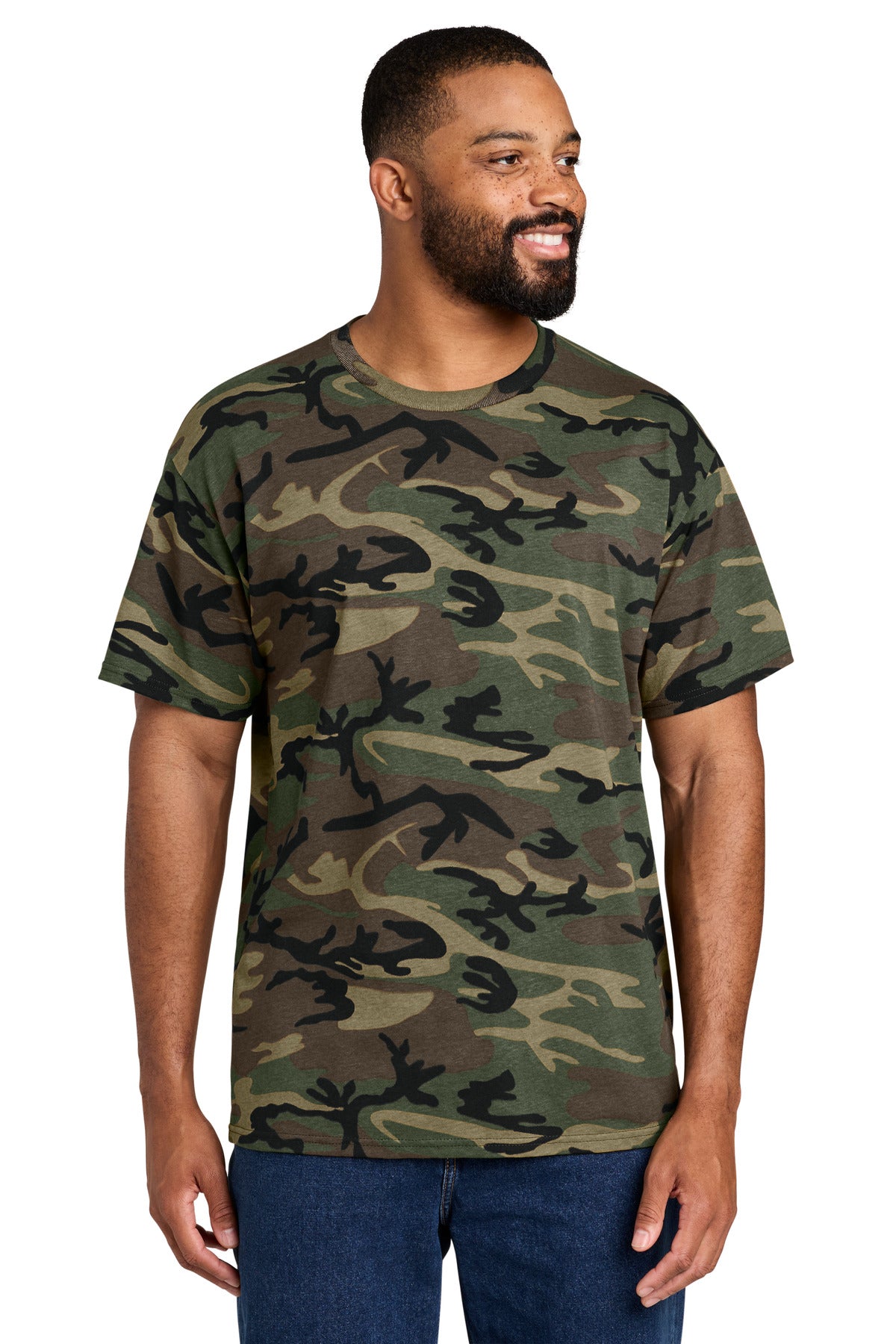 Port & Co® Core Cotton Camo Tee.  PC54C