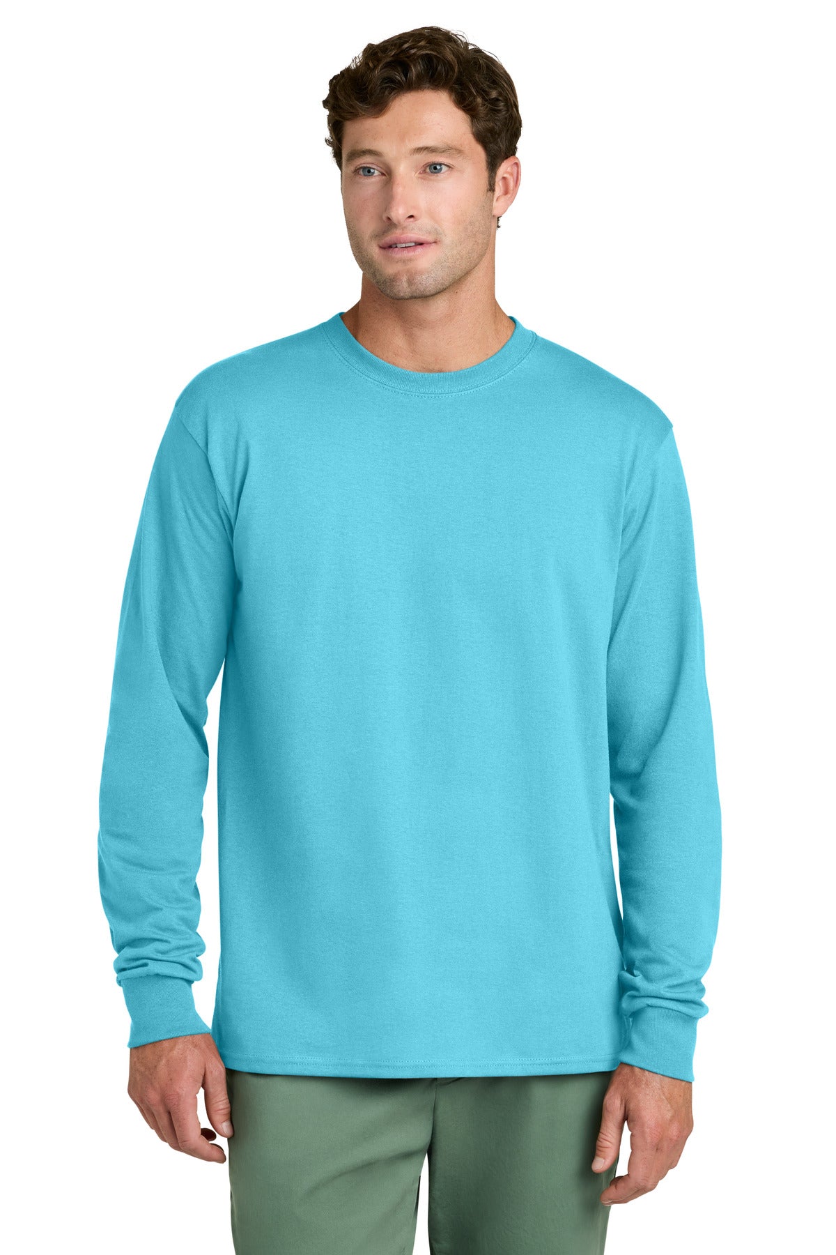 Port & Co® Long Sleeve Core Cotton Tee. PC54LS