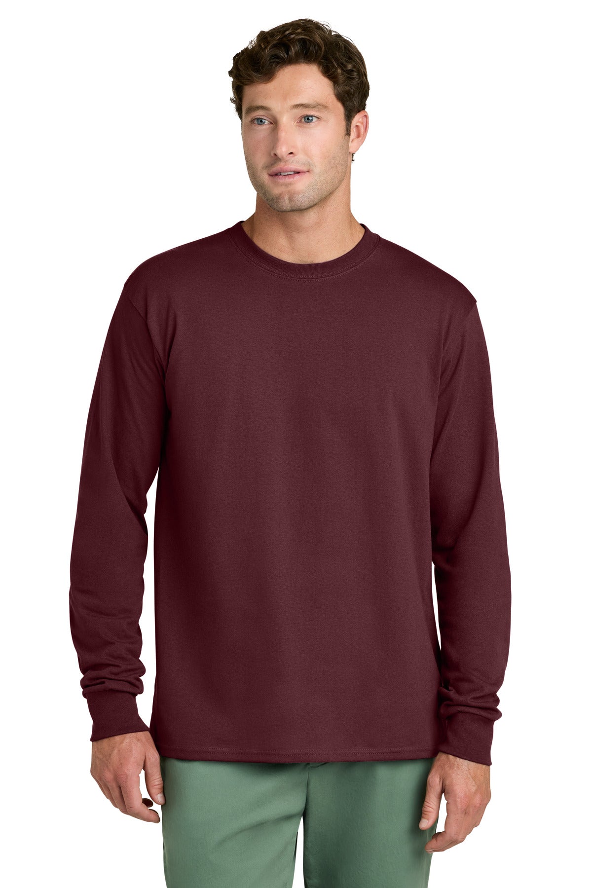 Port & Co® Long Sleeve Core Cotton Tee. PC54LS