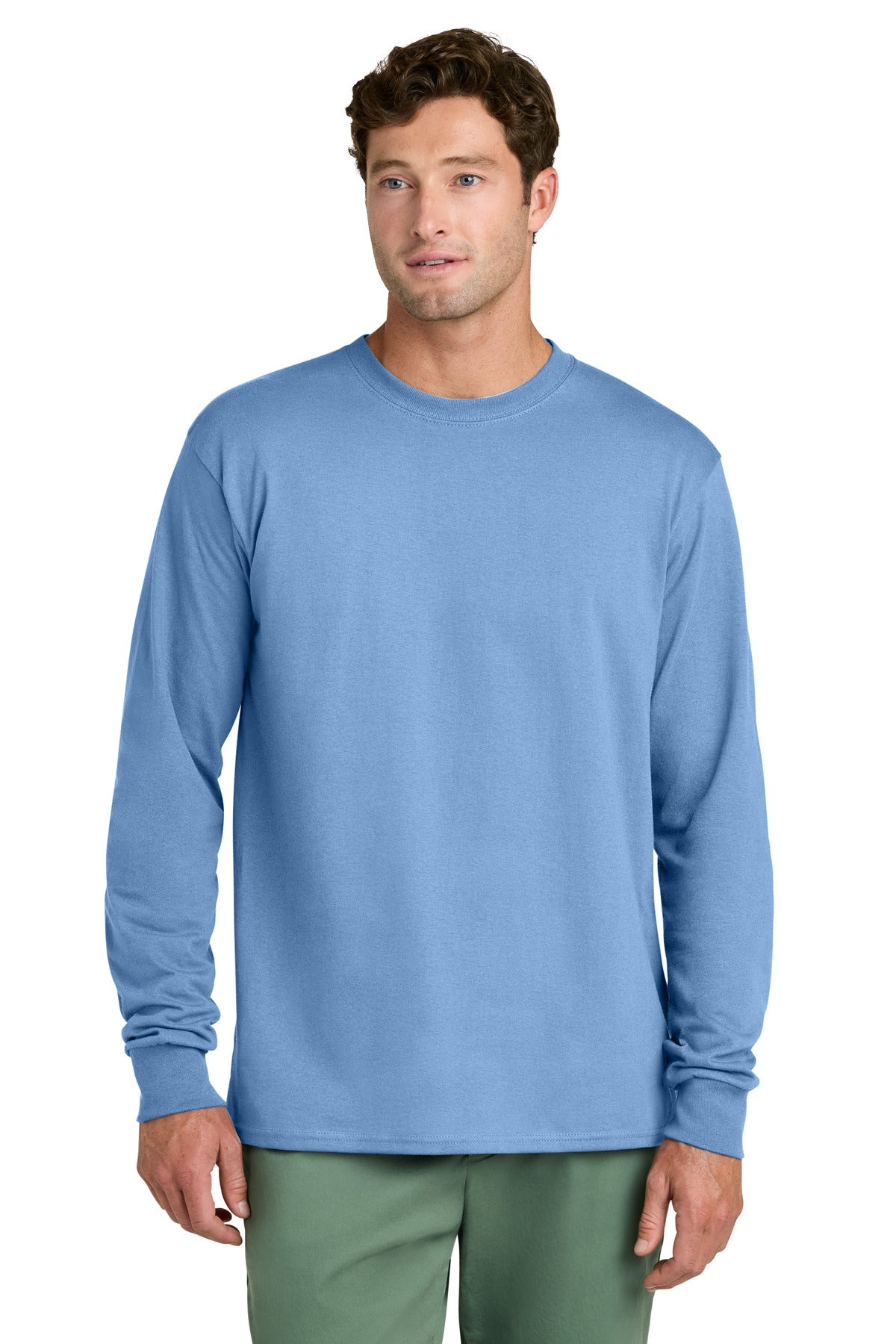 Port & Co® Long Sleeve Core Cotton Tee. PC54LS
