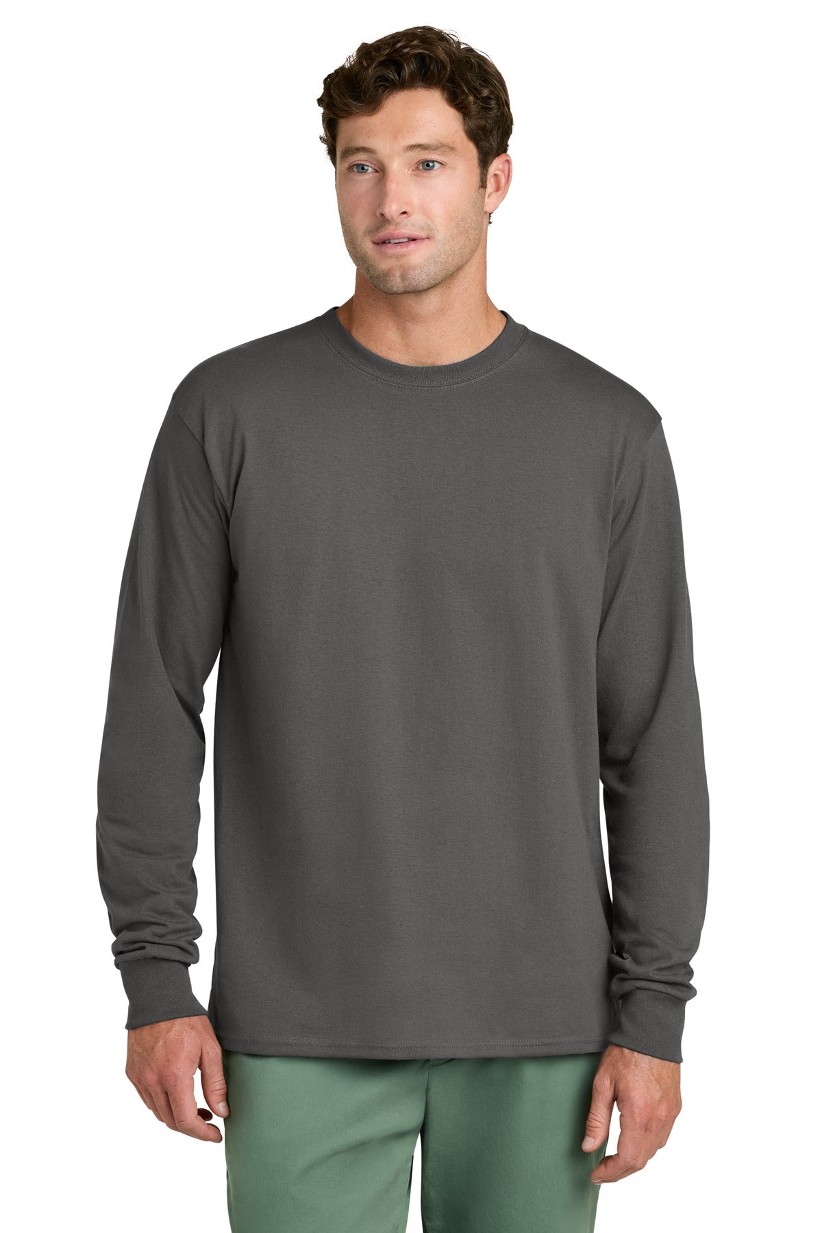 Port & Co® Long Sleeve Core Cotton Tee. PC54LS