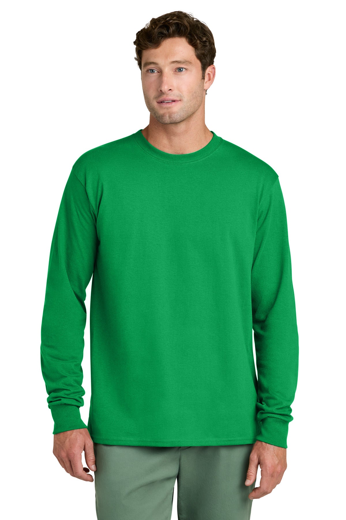 Port & Co® Long Sleeve Core Cotton Tee. PC54LS