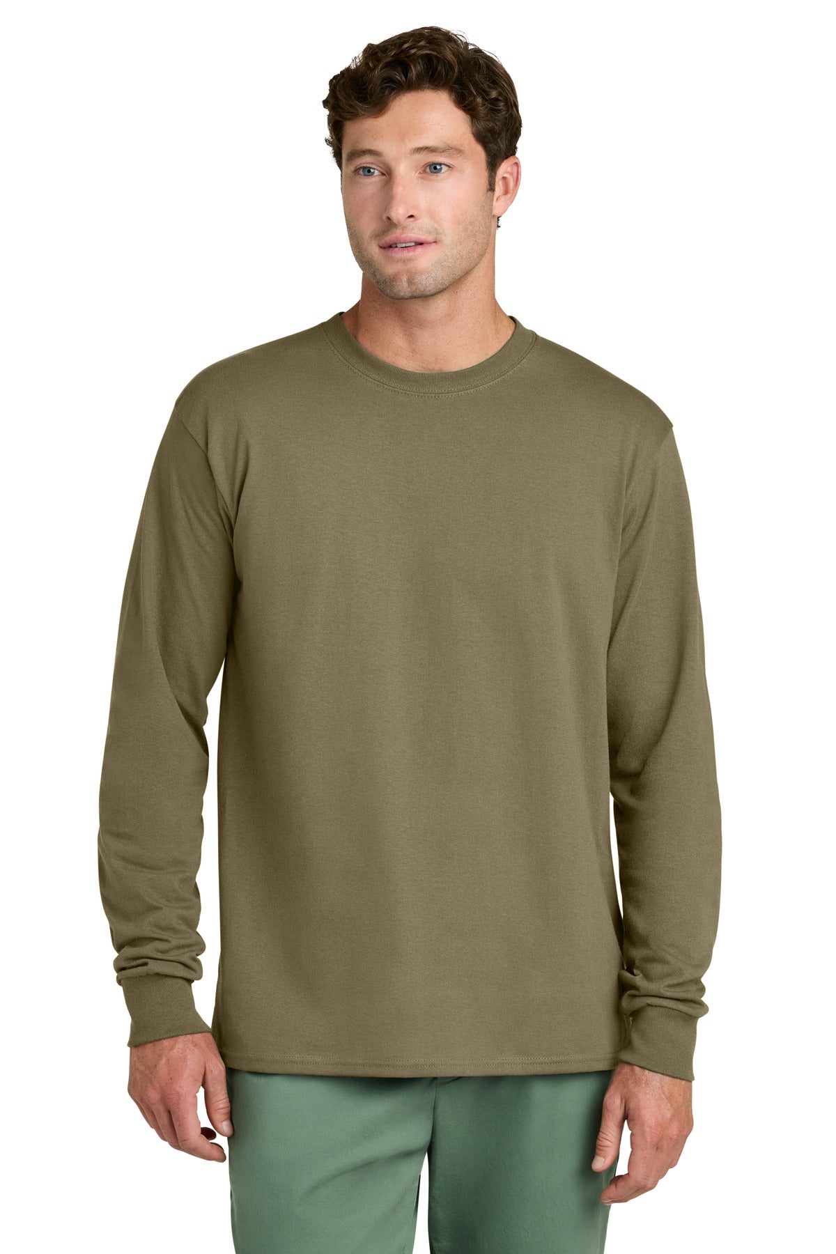 Port & Co® Long Sleeve Core Cotton Tee. PC54LS