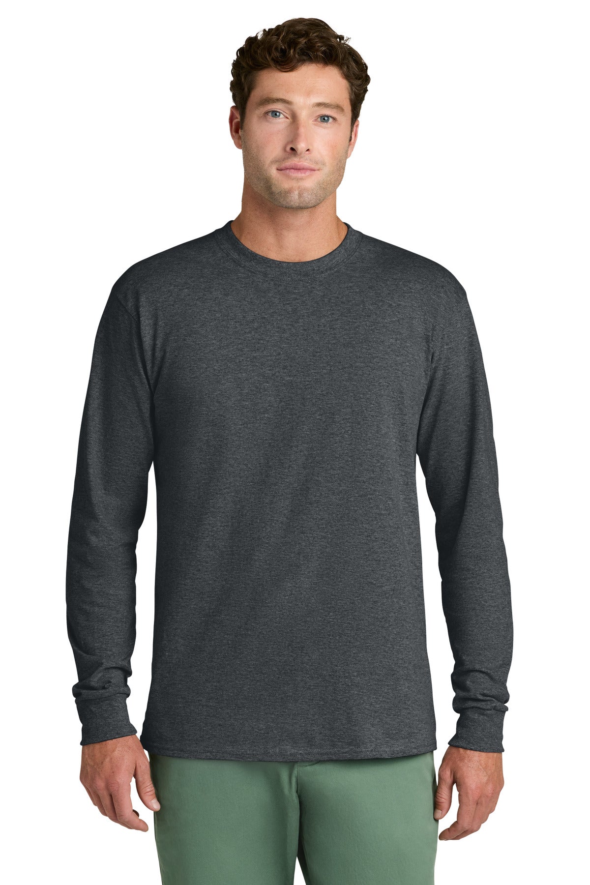 Port & Co® Long Sleeve Core Cotton Tee. PC54LS