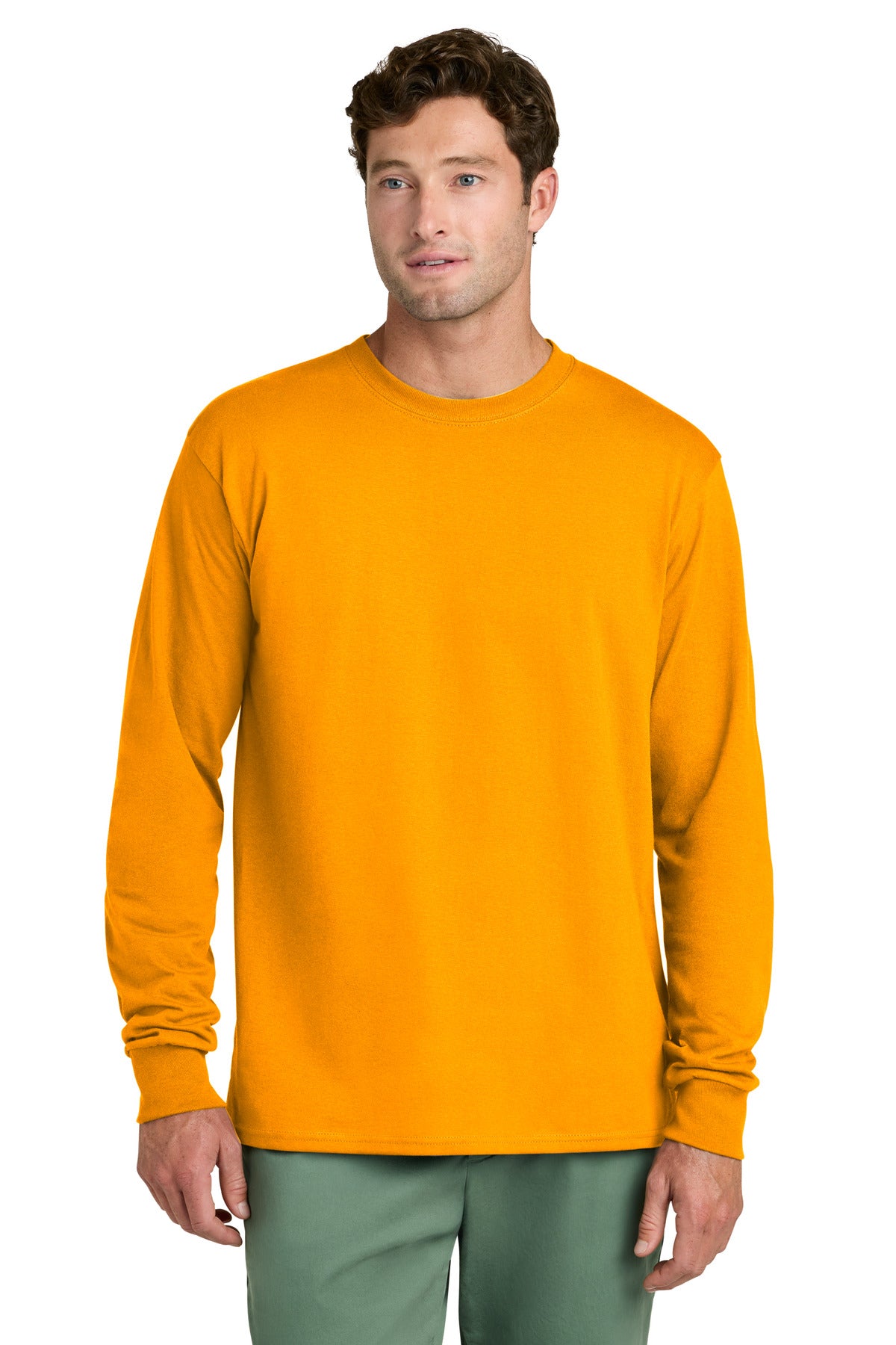 Port & Co® Long Sleeve Core Cotton Tee. PC54LS