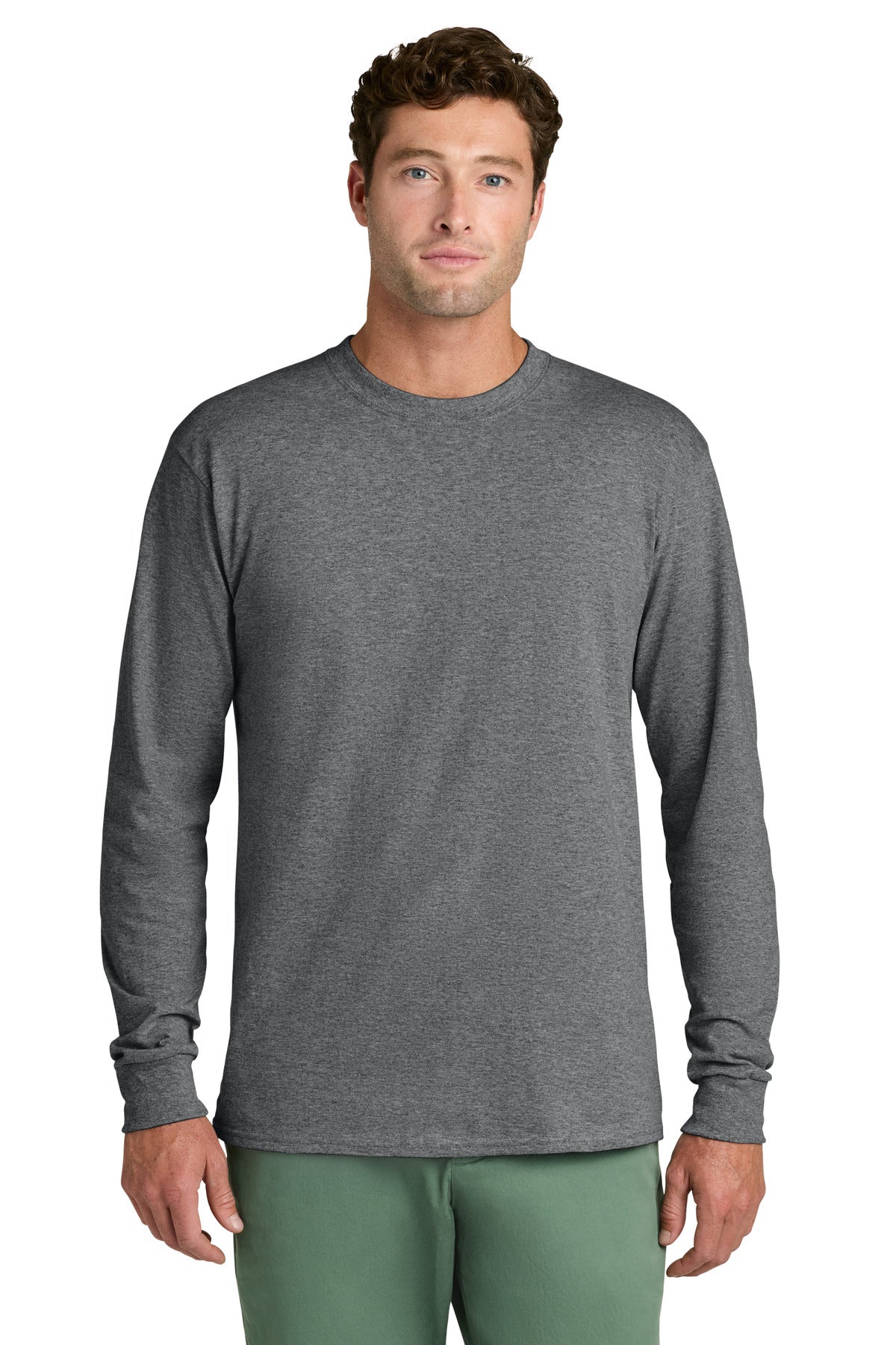 Port & Co® Long Sleeve Core Cotton Tee. PC54LS