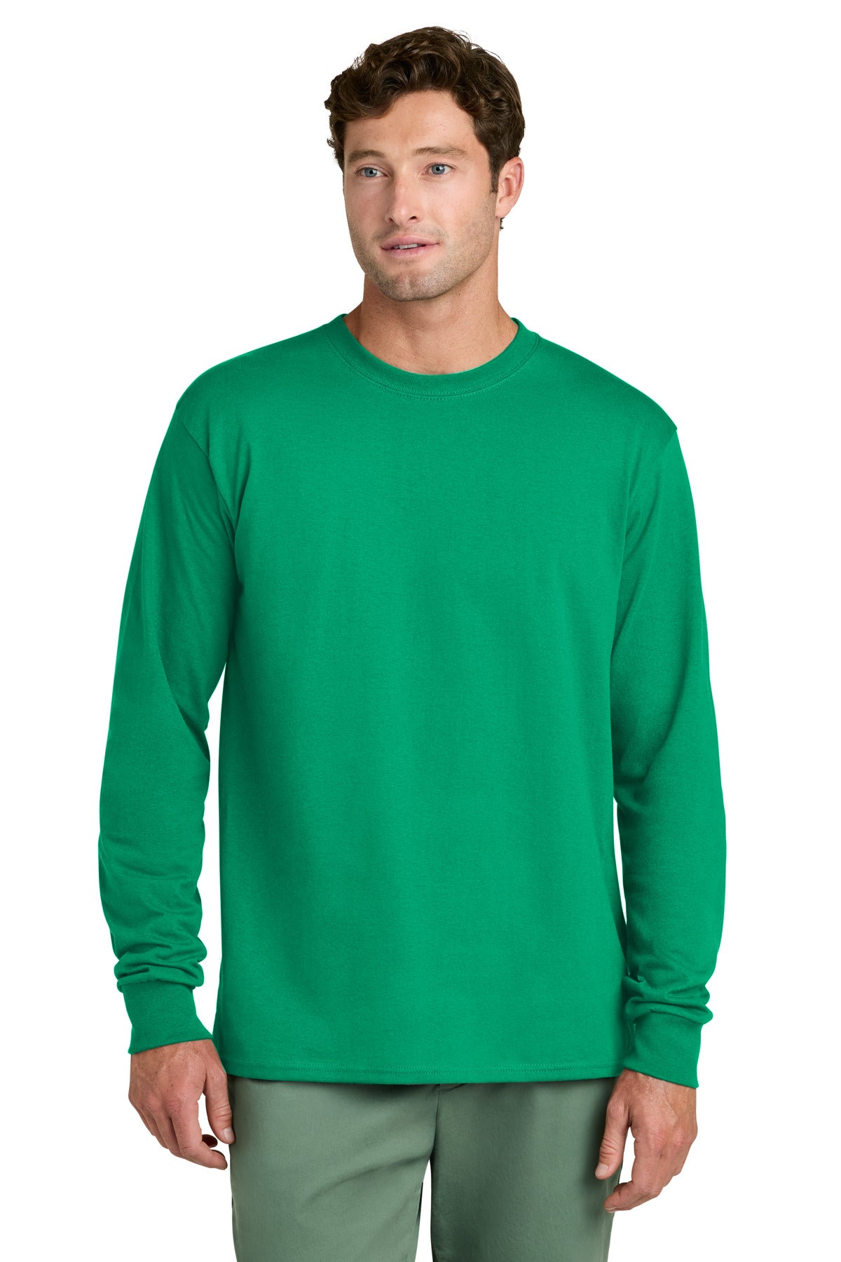 Port & Co® Long Sleeve Core Cotton Tee. PC54LS
